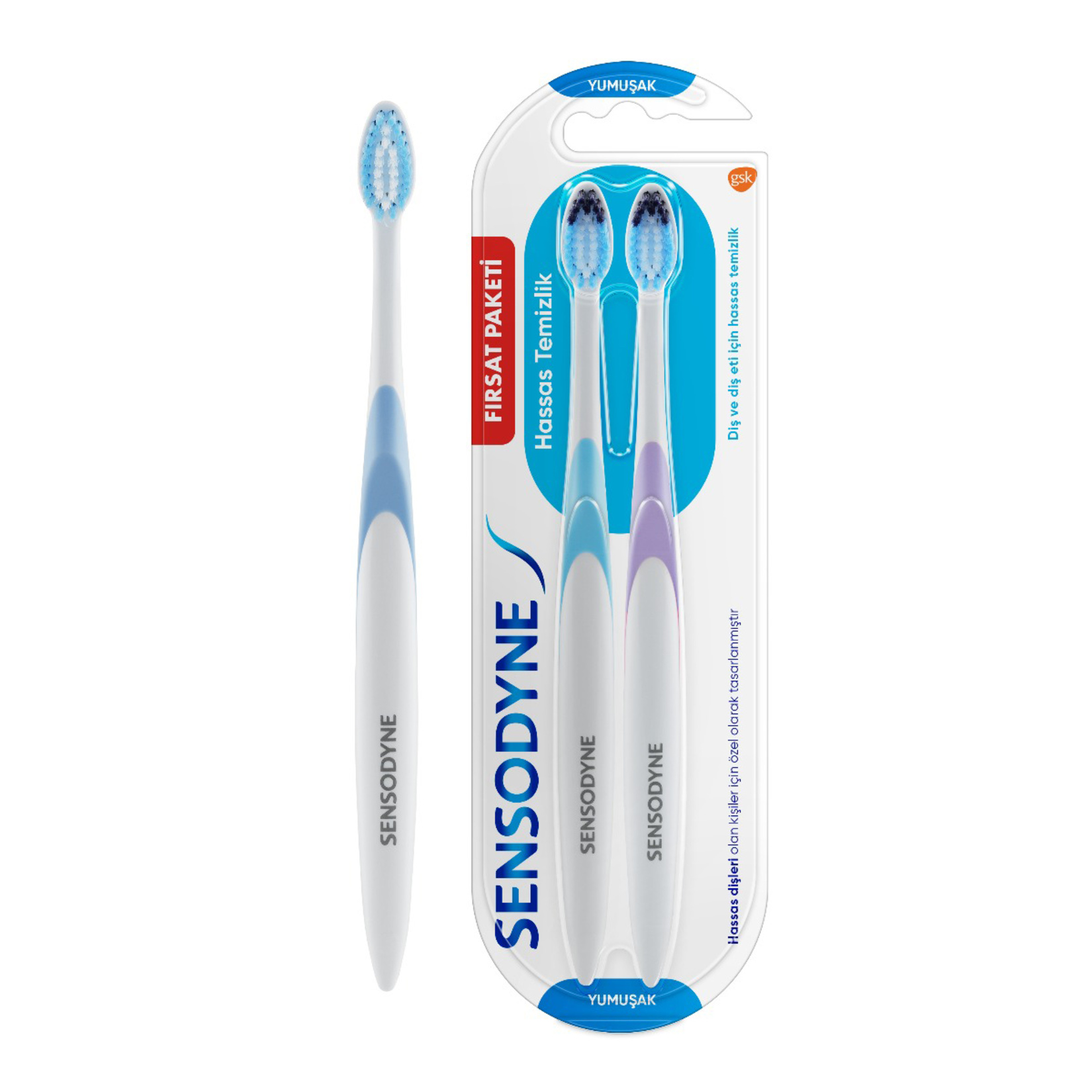 Sensodyne Hassas Temizlik Diş Fırçası 1+1