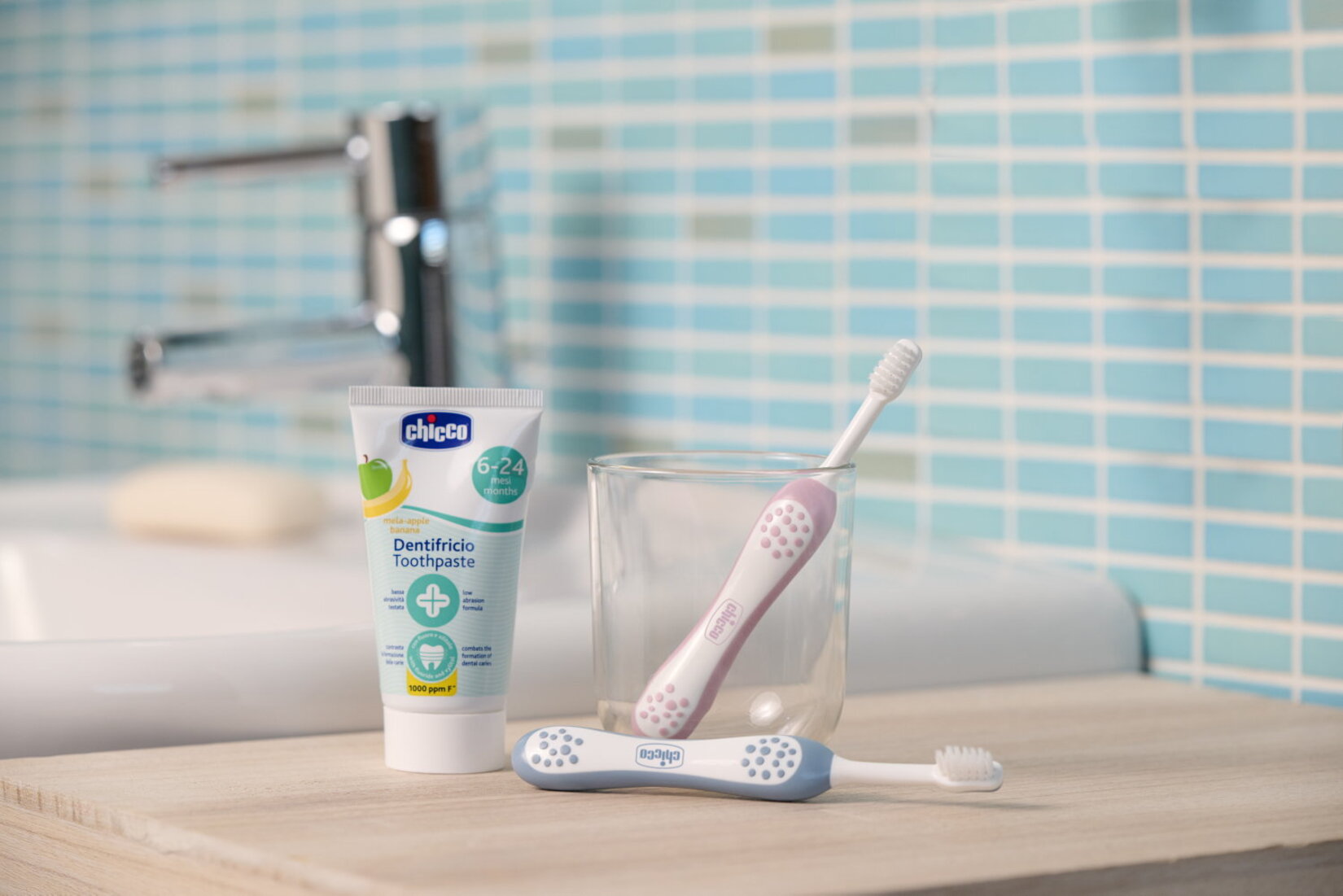 Chicco Diş Fırçası 6-36 Ay Mavi - Görsel 3