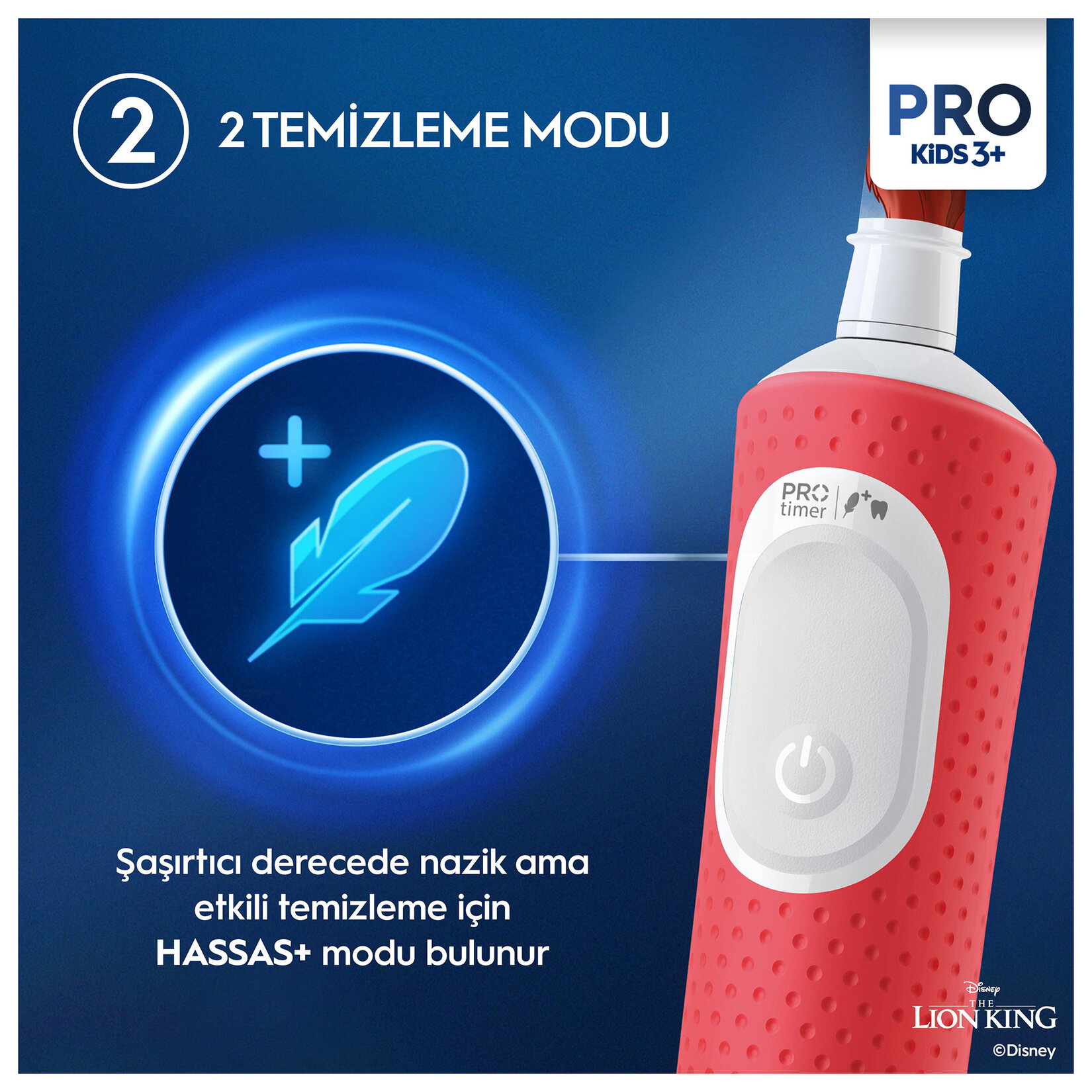 Oral-B Pro Kids The Lion King Şarjlı Diş Fırçası - Görsel 4