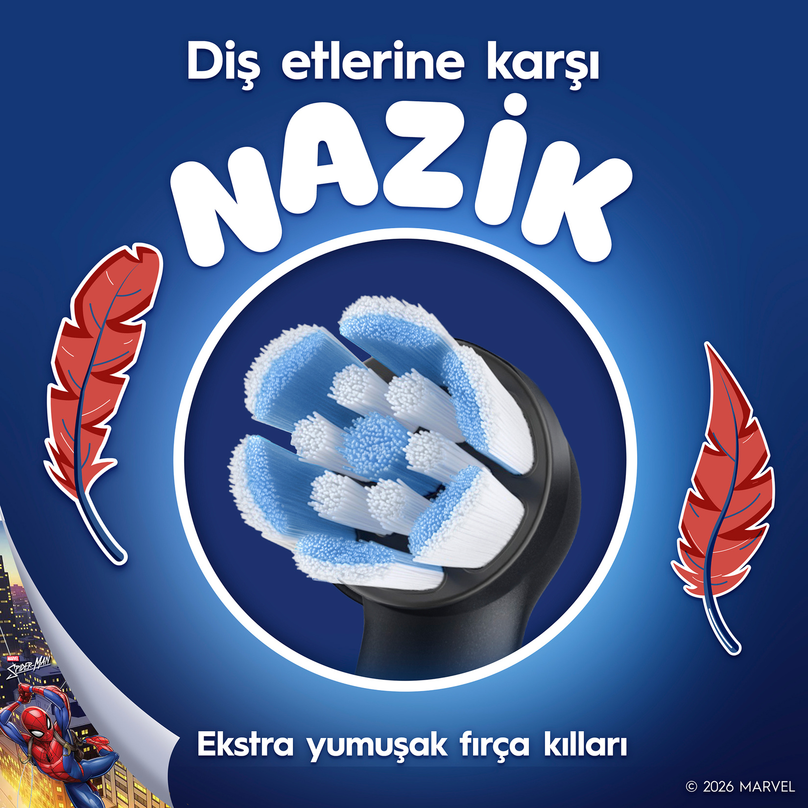 Oral-B iO Çocuk 6+ Spiderman Diş Fırçası Yedek Başlığı 4 Adet - Görsel 5