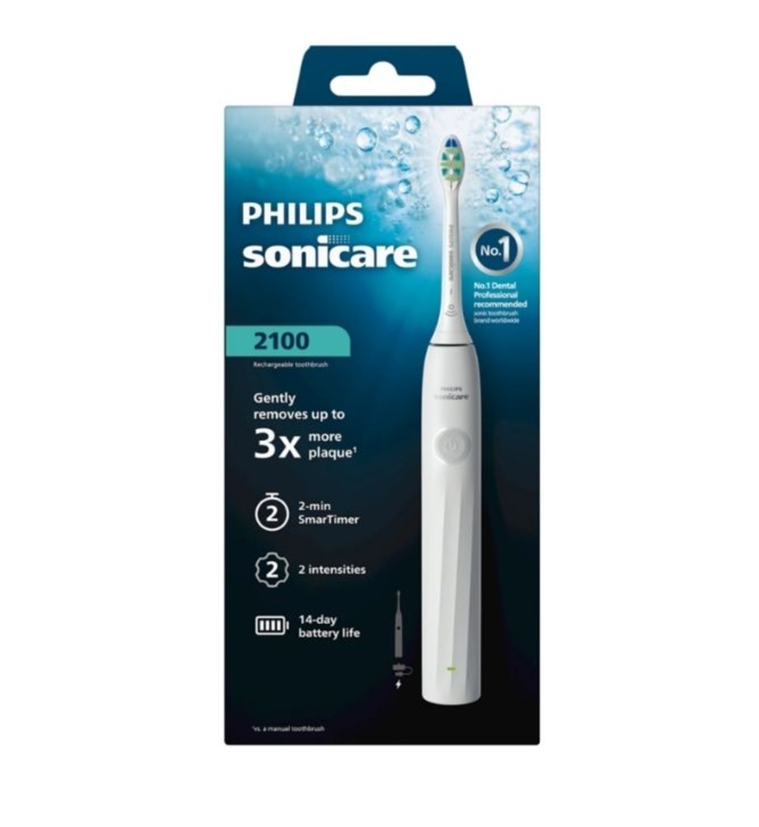 Philips Sonicare HX4021/01 Şarjlı Diş Fırçası 2100 - Görsel 2