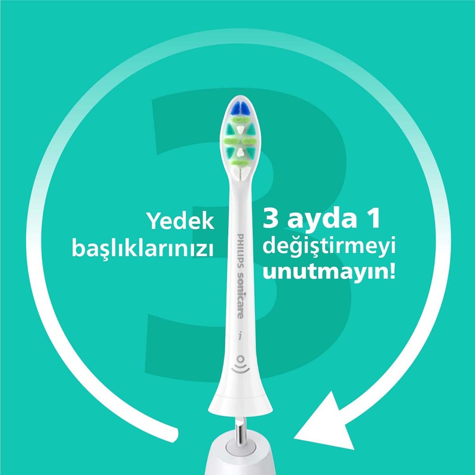 Philips Sonicare 2'li Yedek Başlık Beyaz HX9002/87 - Görsel 9