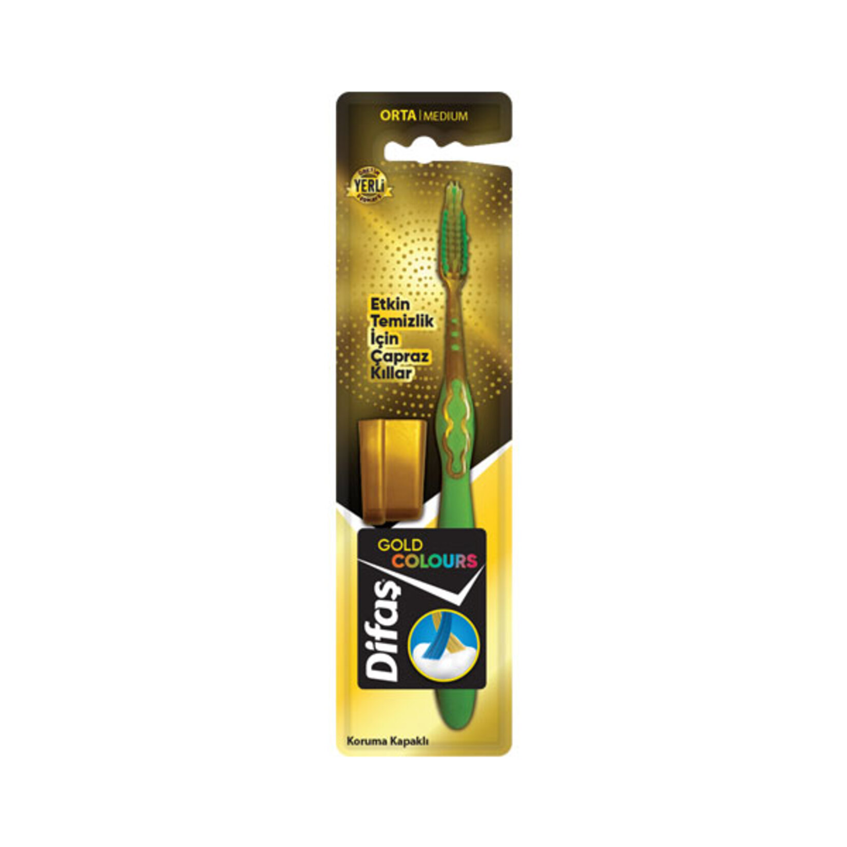 Difaş Gold Colours Diş Fırçası - Görsel 1