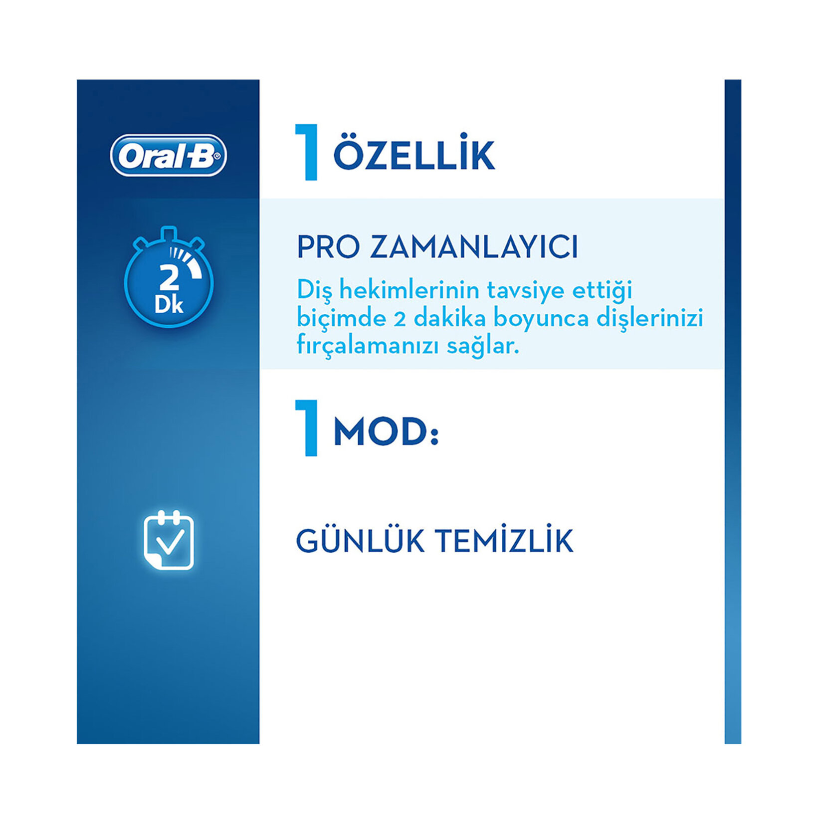 Oral-B D100 Şarj Edilebilir Diş Fırçası Pembe - Görsel 3