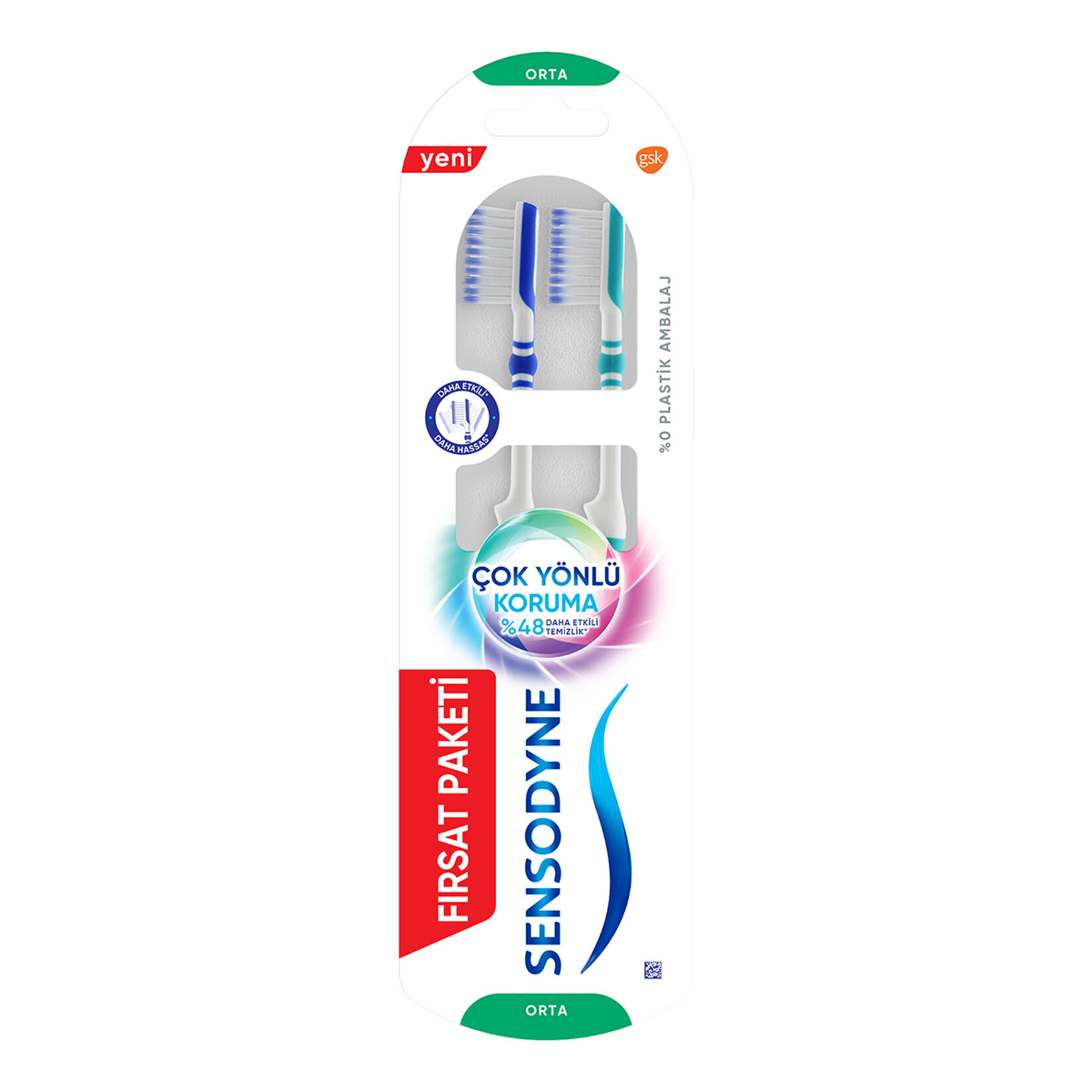 Sensodyne Çok Yönlü Koruma 1+1 Diş Fırçası - Orta