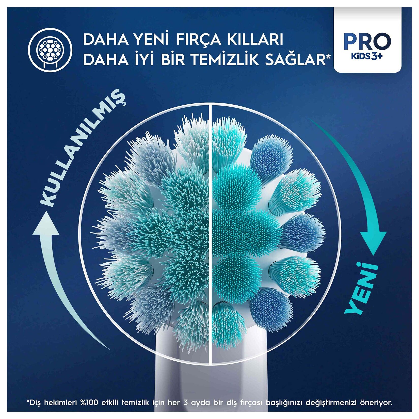 Oral-B Spiderman Şarjlı Diş Fırçası Yedek Başlığı Beyaz 2'li - Görsel 3