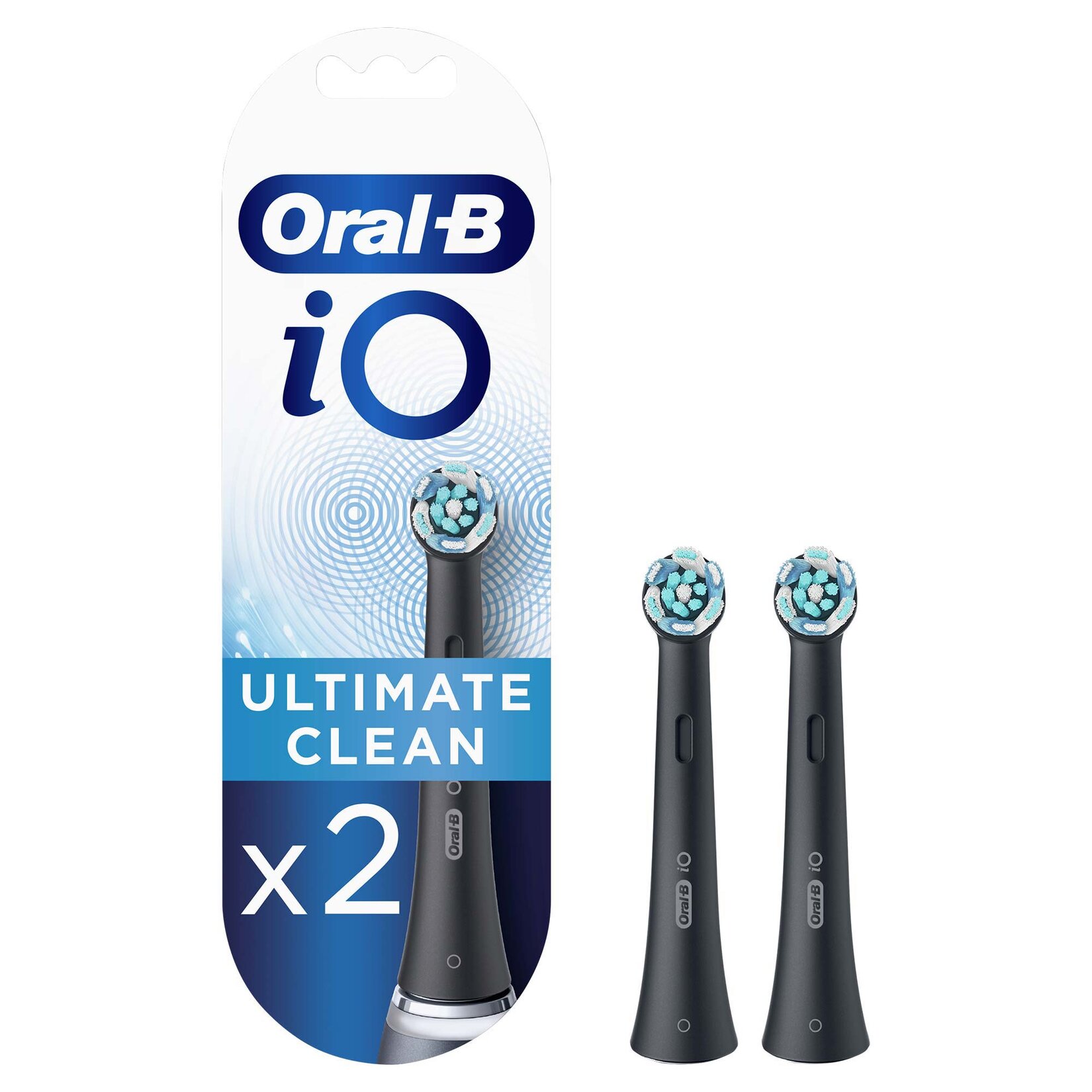 Oral-B Io Clean Black Şarjlı Fırça Başlığı 2'li - Görsel 1