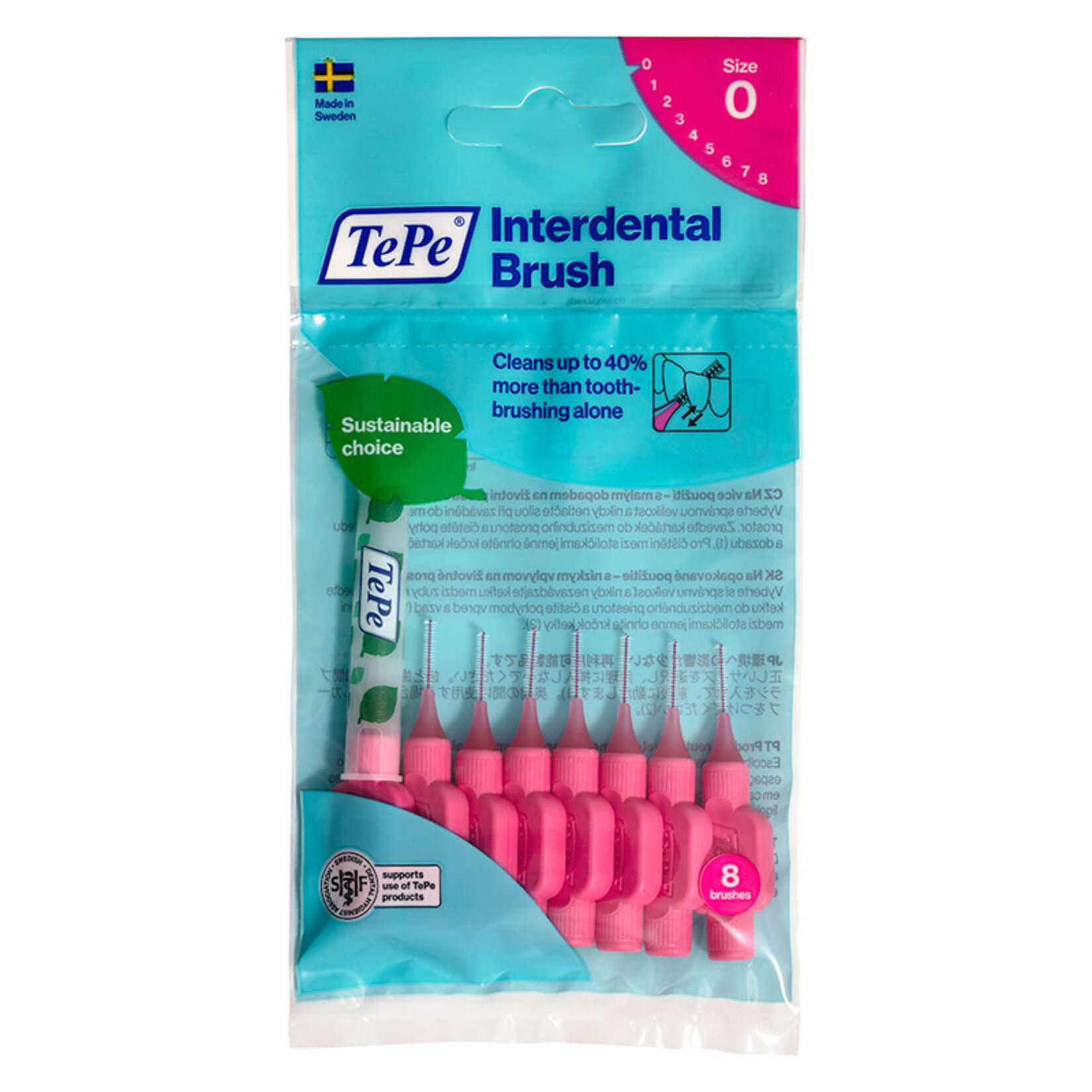 Tepe Arayüz Fırçası 0.4 Mm - Pembe 8Li Paket - Görsel 1