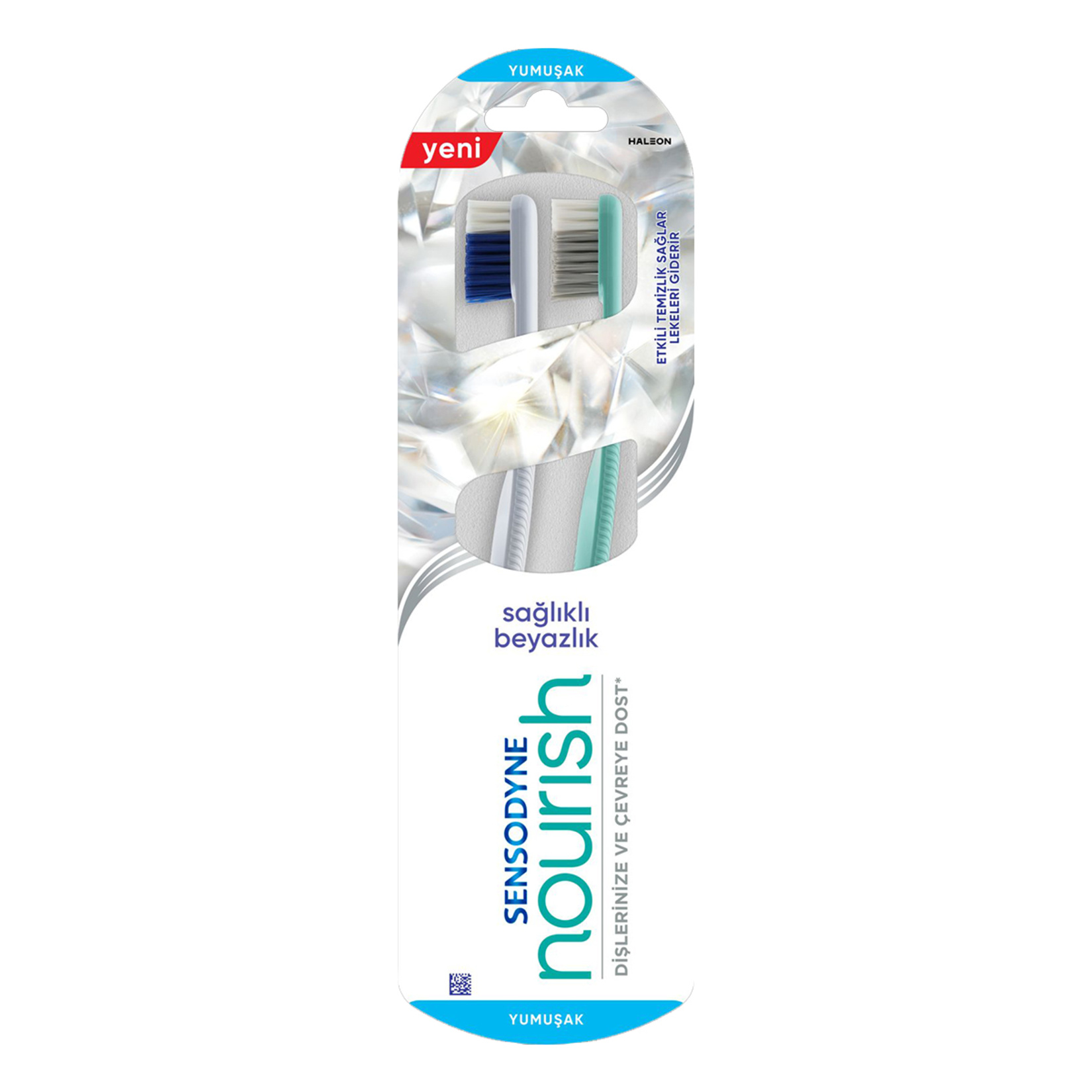 Sensodyne Nourish Sağlıklı Beyazlık Yumuşak Diş Fırçası 1+1 - Görsel 1