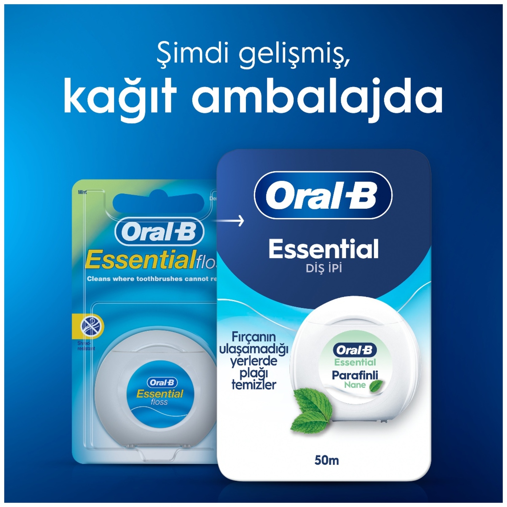 Oral-B Essential Diş İpi Nane Aroması 50 M - Görsel 3