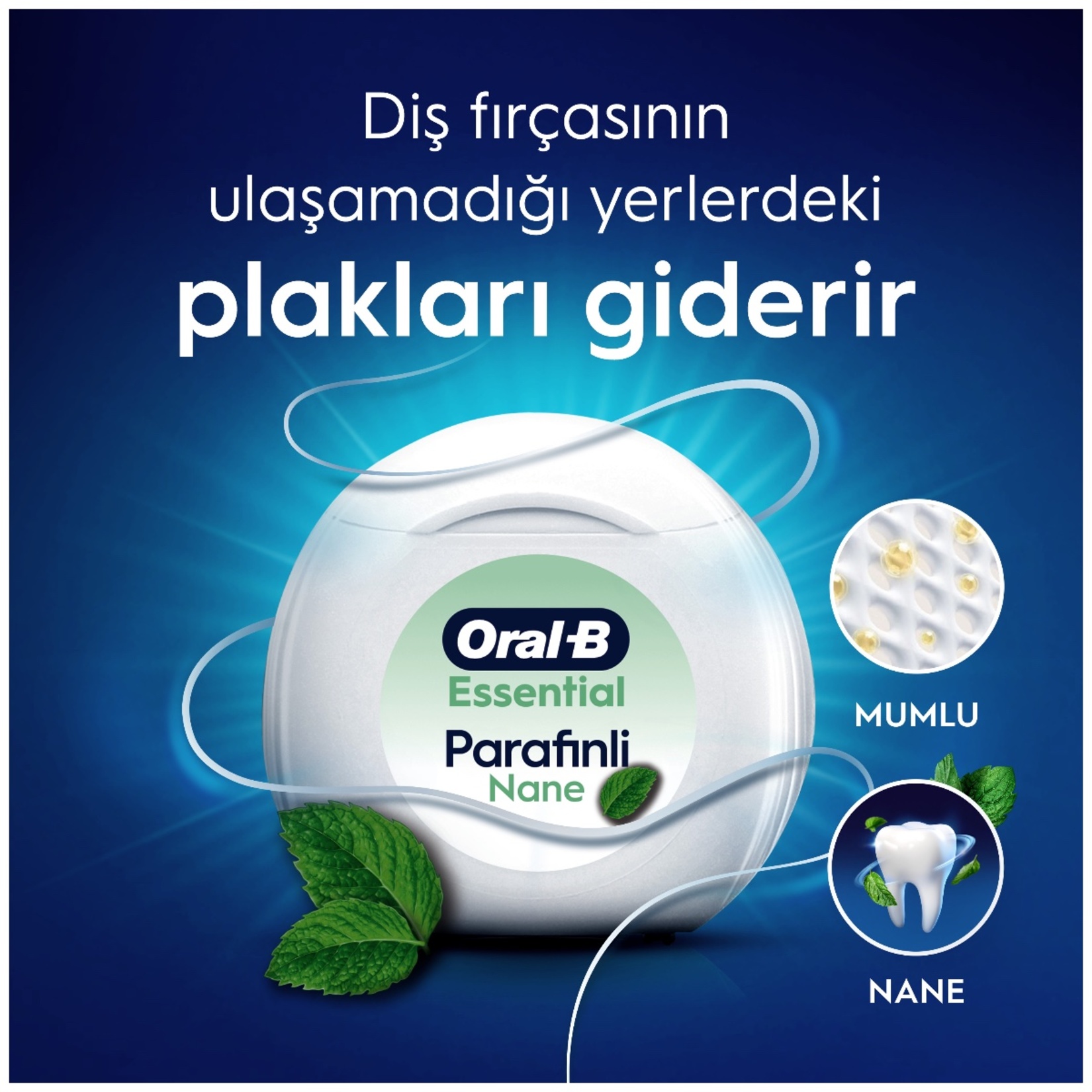 Oral-B Essential Diş İpi Nane Aroması 50 M - Görsel 6