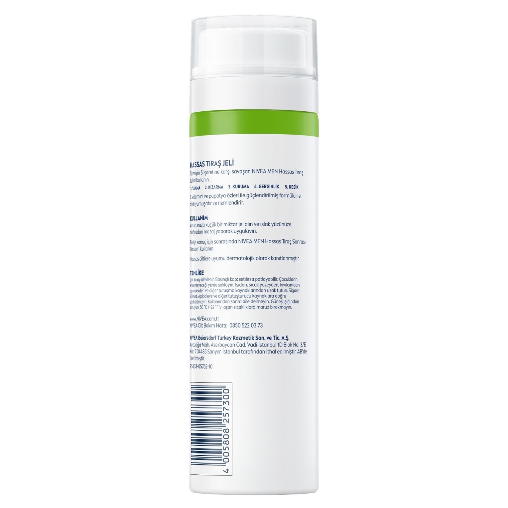 NIVEA MEN Erkek Hassas Ciltler İçin Tıraş Jeli 200 Ml - Görsel 7
