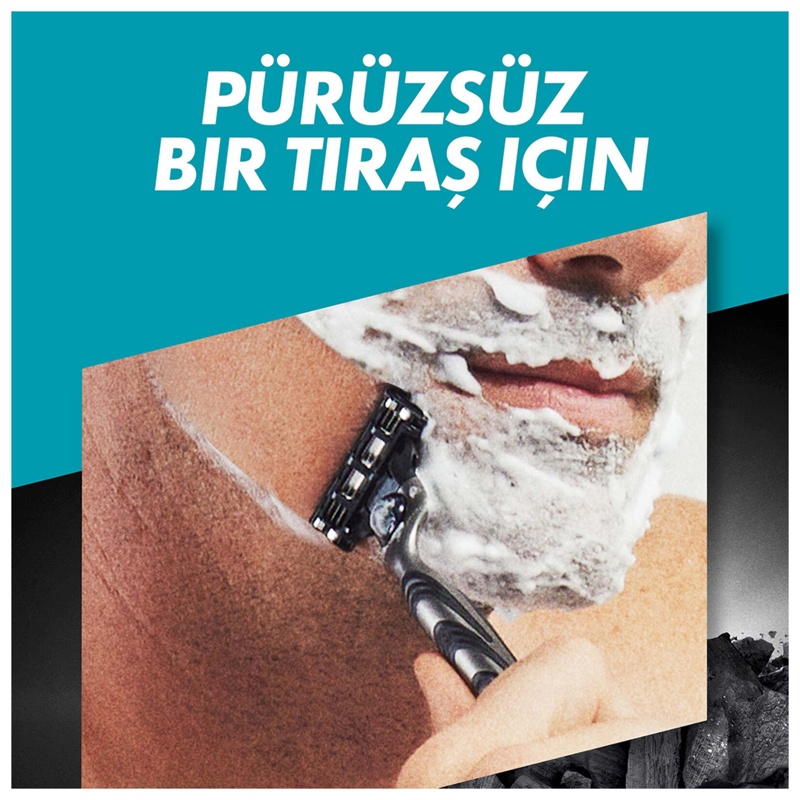 Gillette Mach3 Kömür Yedek Tıraş Bıçağı 8'li - Görsel 3