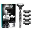 Gillette Mach3 Charcoal Kömür Etkili Makine + 5 Yedek Tıraş Bıçağı - Görsel 1