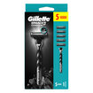 Gillette Mach3 Charcoal Kömür Etkili Makine + 5 Yedek Tıraş Bıçağı - Görsel 2