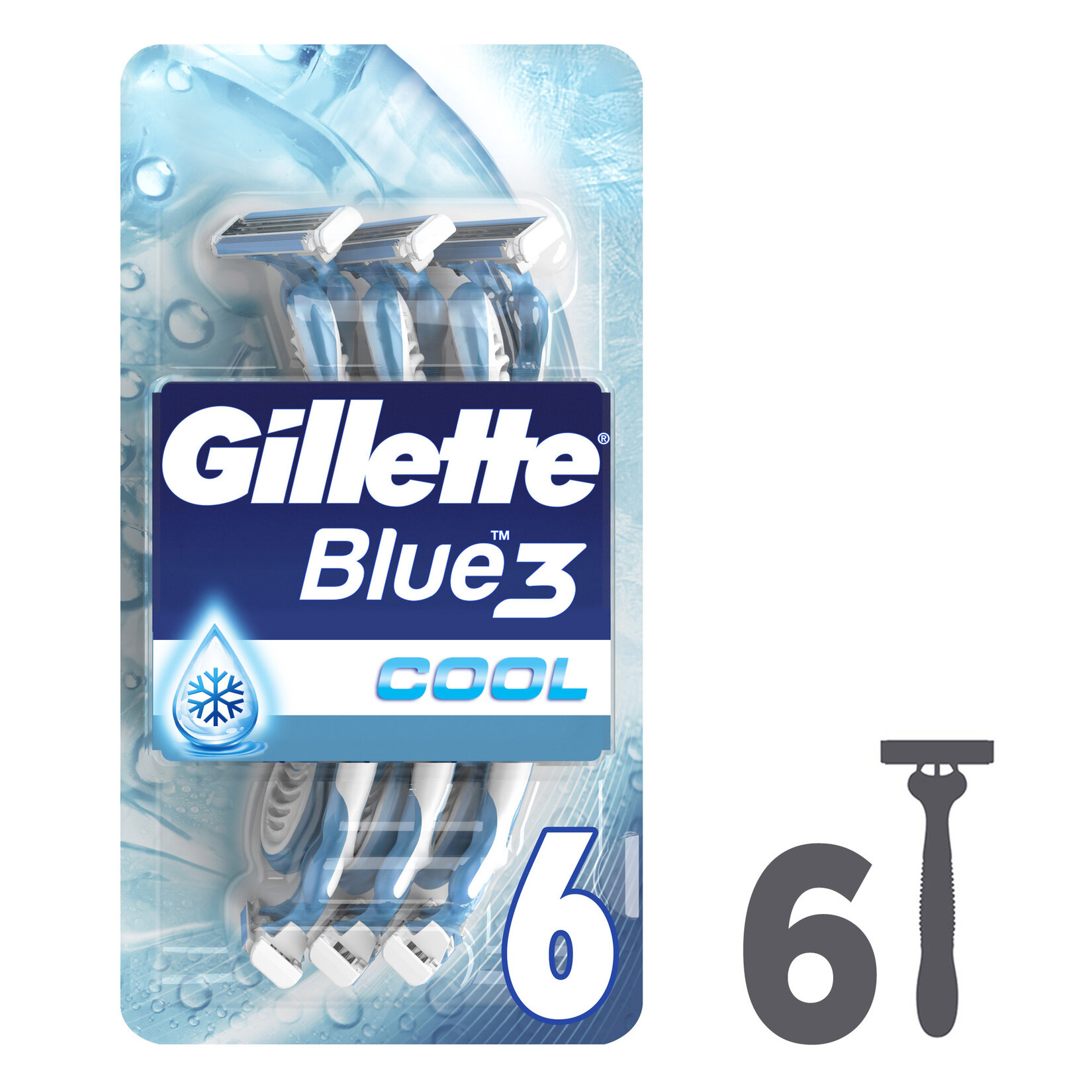 Gillette Blue3 Plus Cool Tıraş Bıçağı 6'lı - Görsel 2