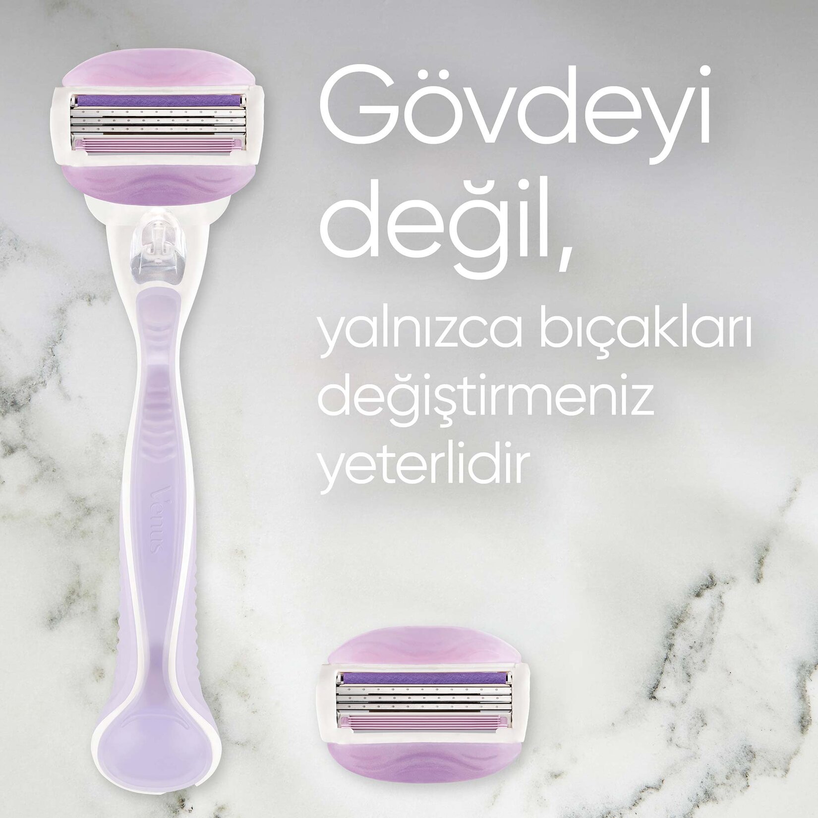 Gillette Venus Comfortglide Breeze Tıraş Makinesi + 2 Adet Yedek Başlık - Görsel 7