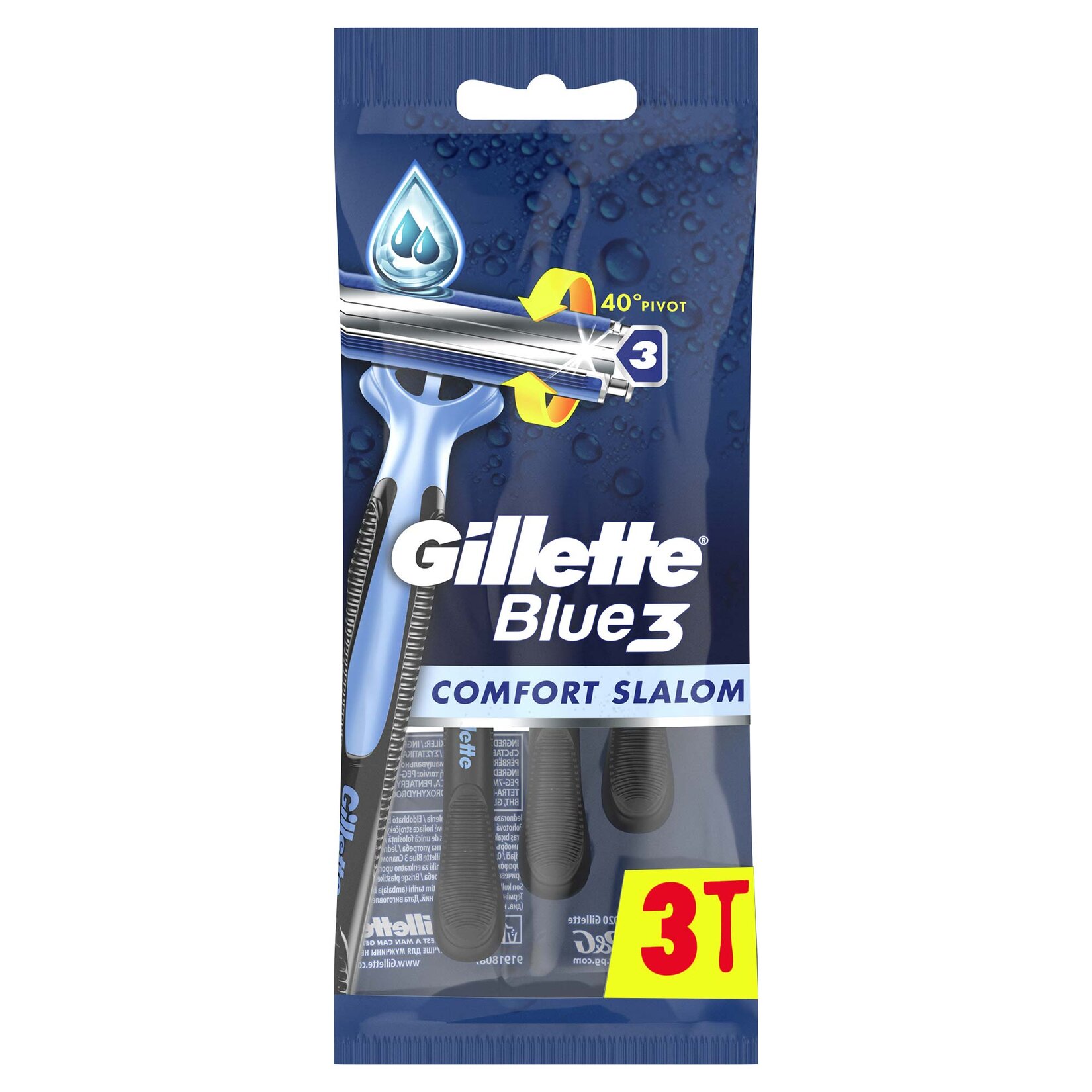 Gillette Blue3 Comfort Slalom Tıraş Bıçağı 3'lü - Görsel 2