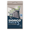 Dorco Pace 3 Fit Üç Bıçaklı Kullan At Tıraş Bıçağı 5'li - Görsel 1
