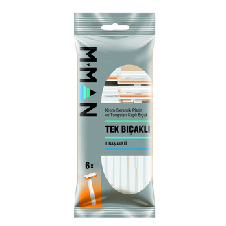 M Man Tek Bıçaklı Tıraş Aleti 6'lı Poşet