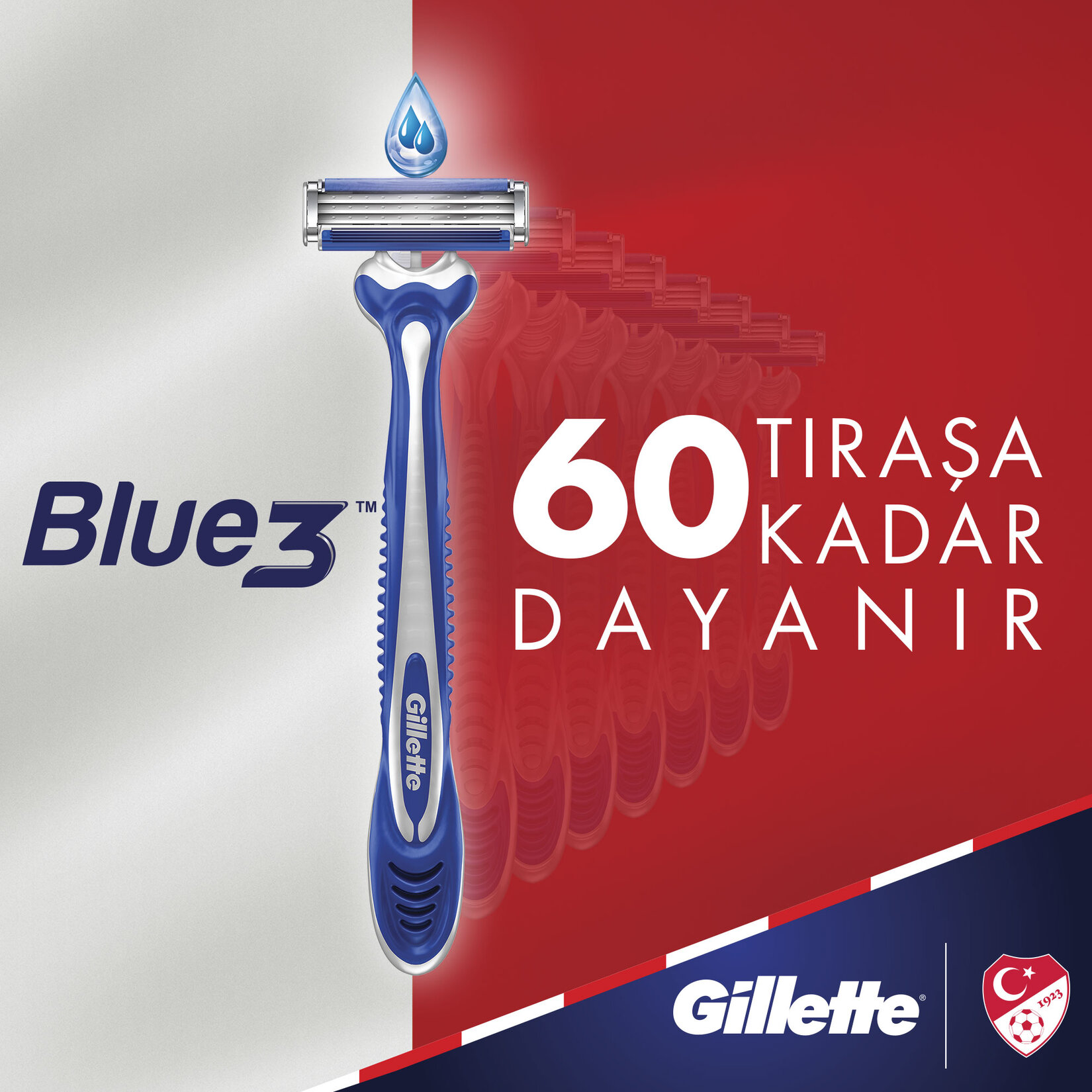 Gillette Blue3 Sensitive Kullan At Tıraş Bıçağı 6 Adet - Görsel 3
