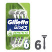 Gillette Blue3 Sensitive Kullan At Tıraş Bıçağı 6 Adet - Görsel 2
