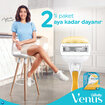 Gillette Venus Comfortglide Olay Yedek Kadın Tıraş Bıçağı 2 Adet - Görsel 3