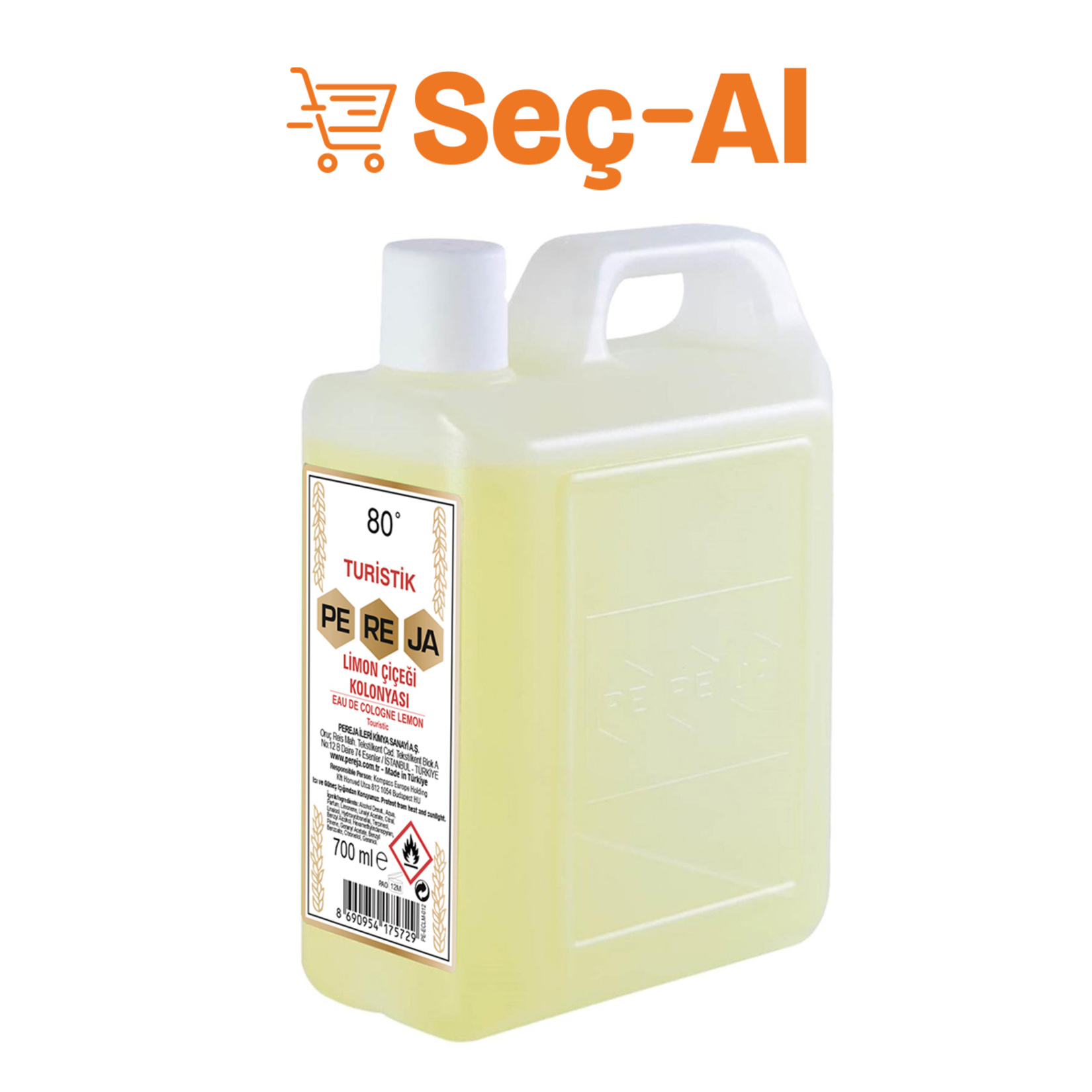 Pereja Limon Çiçeği Kolonyası Çanta 700 Ml