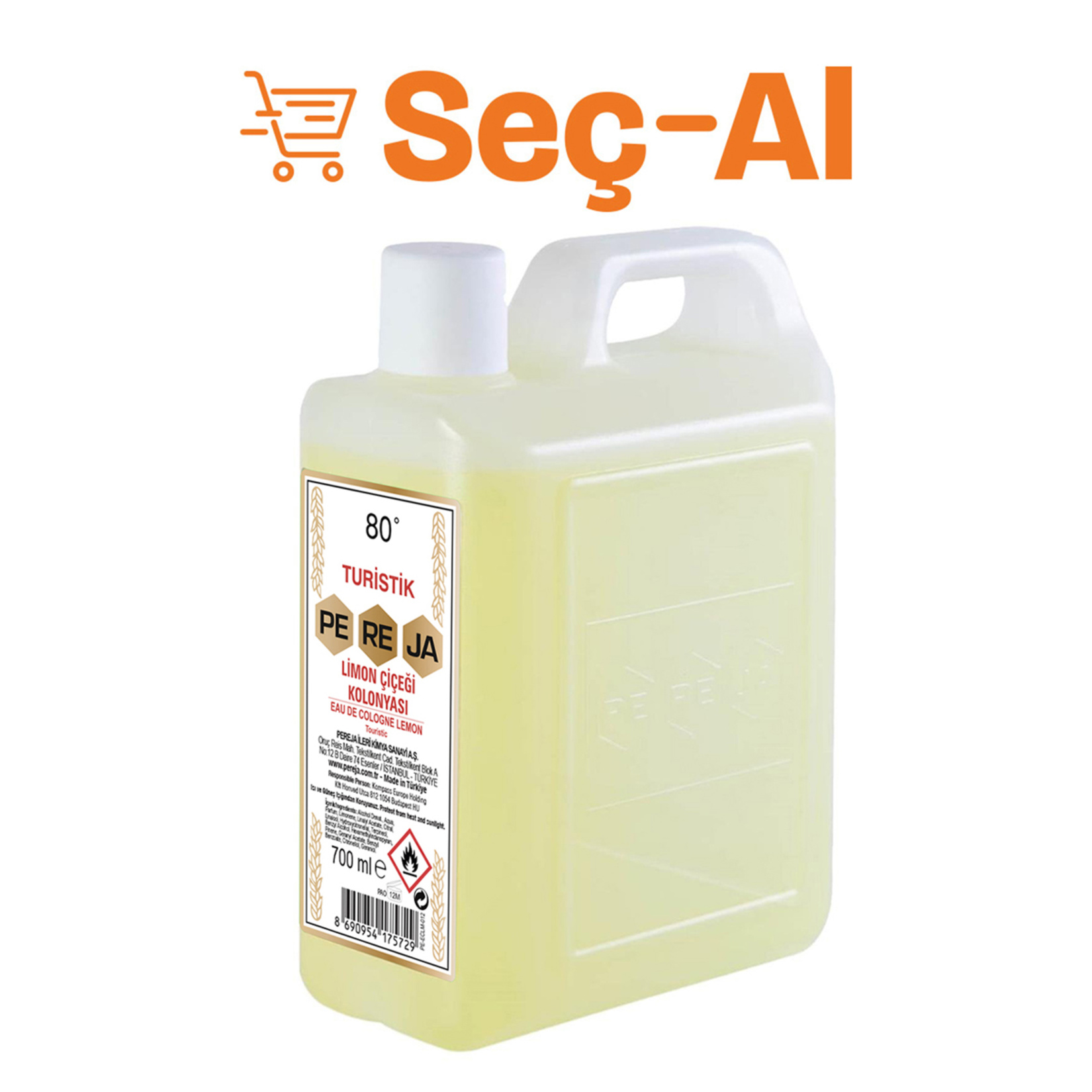 Pereja Limon Çiçeği Kolonyası Çanta 700 Ml