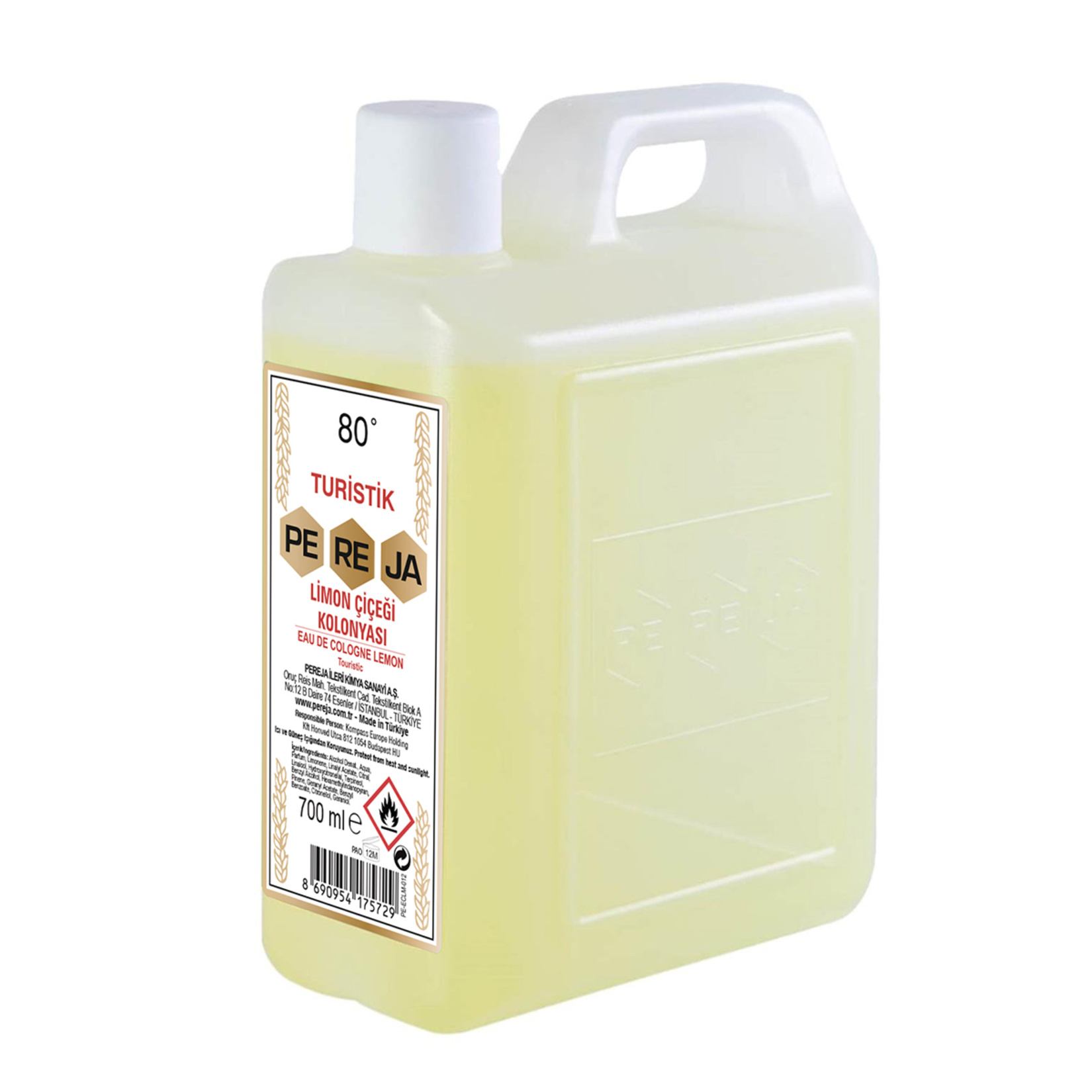 Pereja Limon Çiçeği Kolonyası Çanta 700 Ml