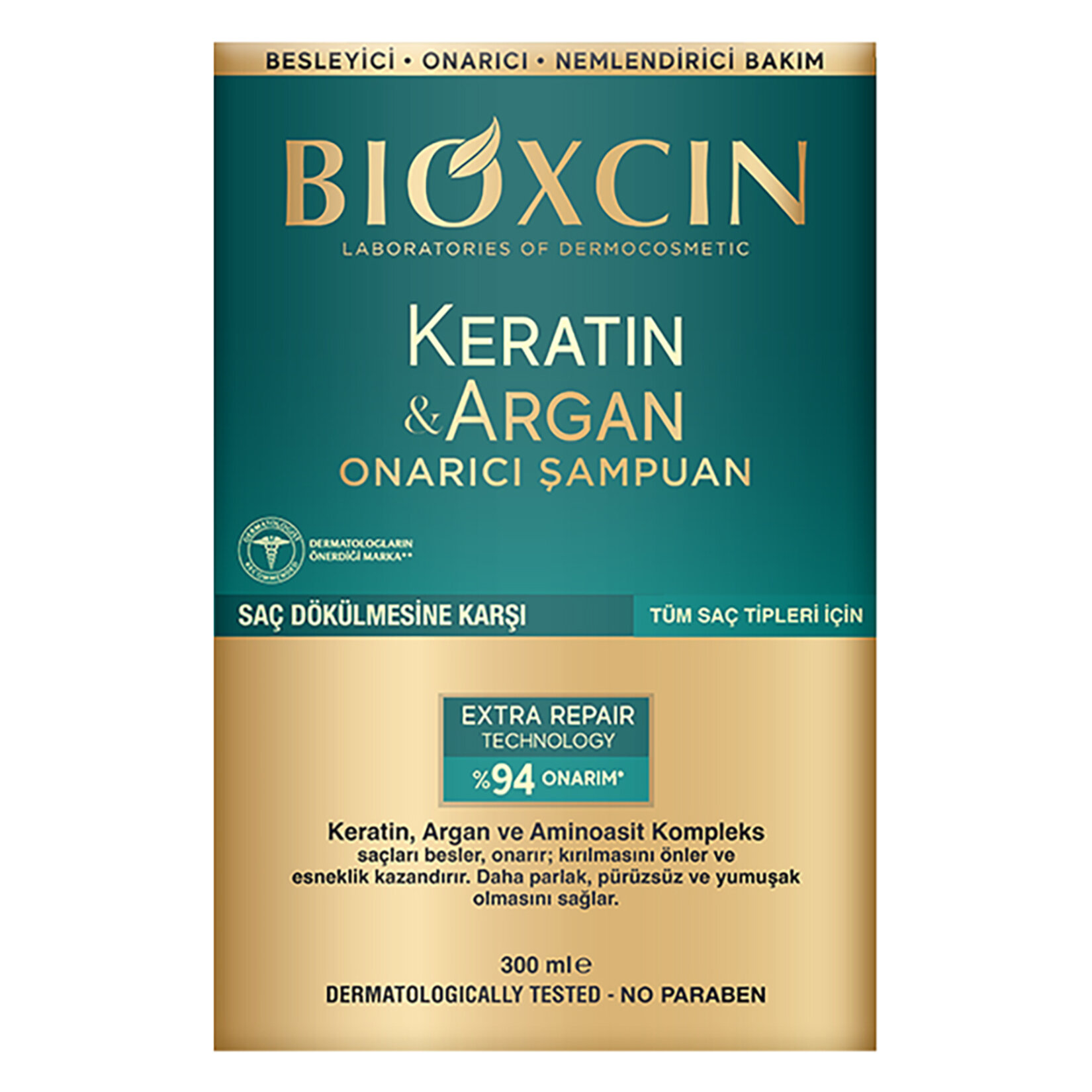 Bioxcin Keratin & Argan Şampuan 300 Ml