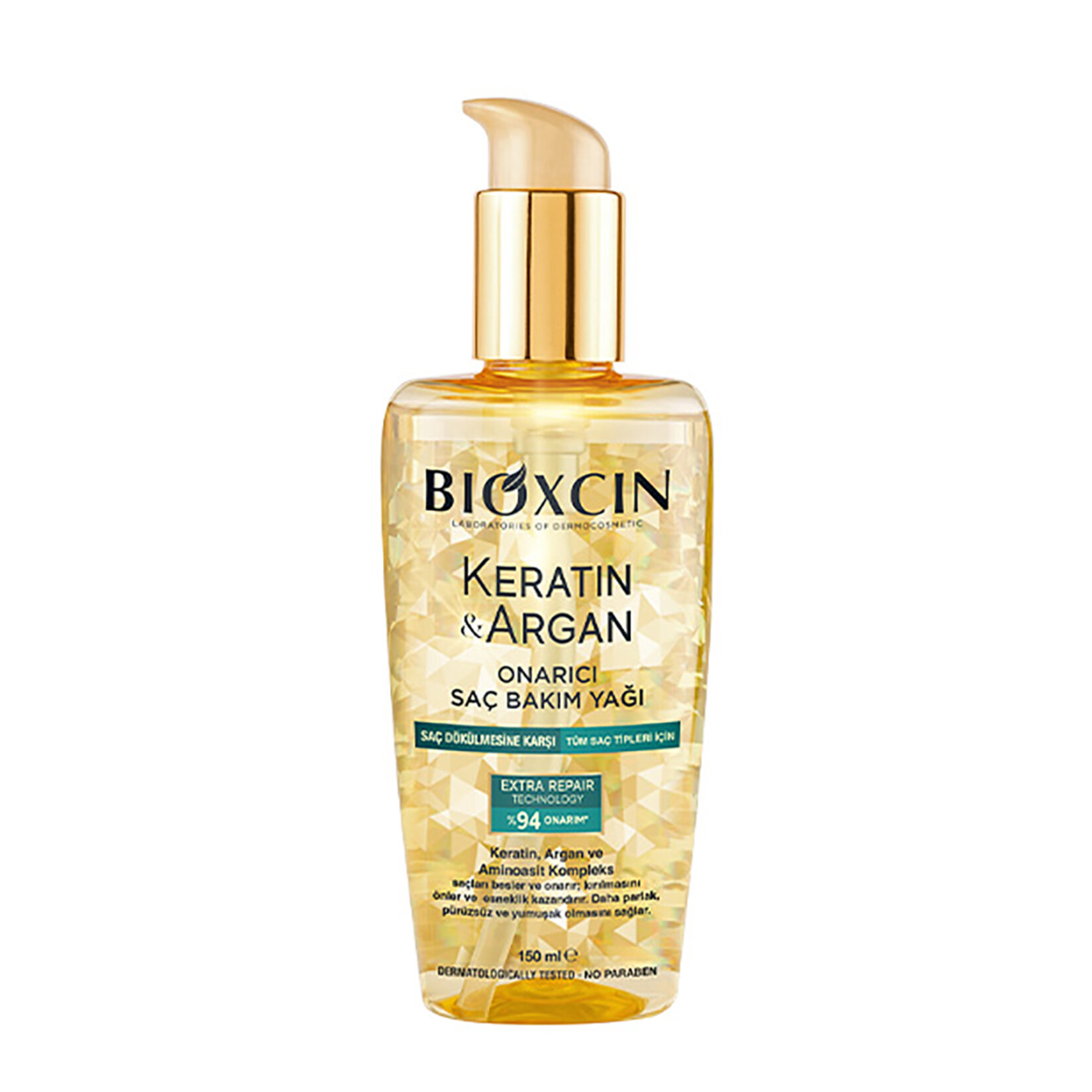 Bioxcin Keratin & Argan Bakım Yağı 150 Ml