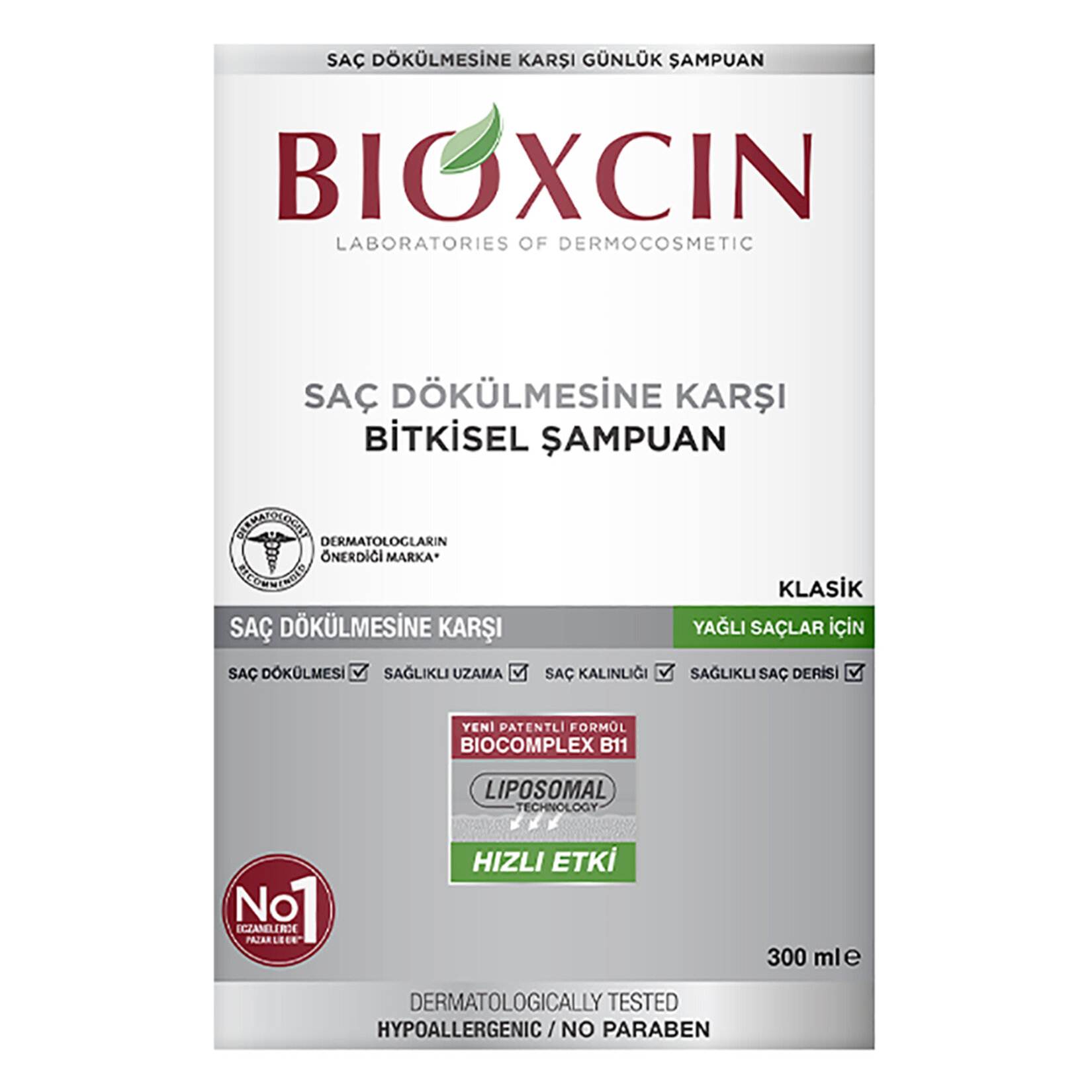 Bioxcin Şampuan (Yağlı Saçlar) 300 Ml - Görsel 1