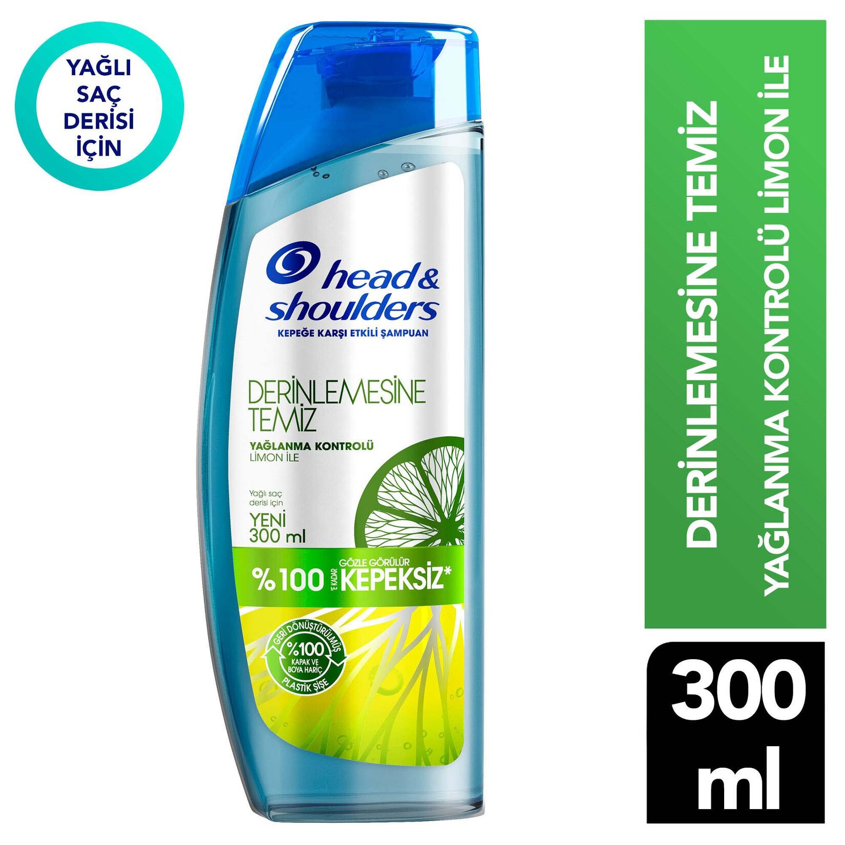 Head & Shoulders Derinlemesine Temiz Şampuan Yağlanma Kontrolü 300 Ml - Görsel 2