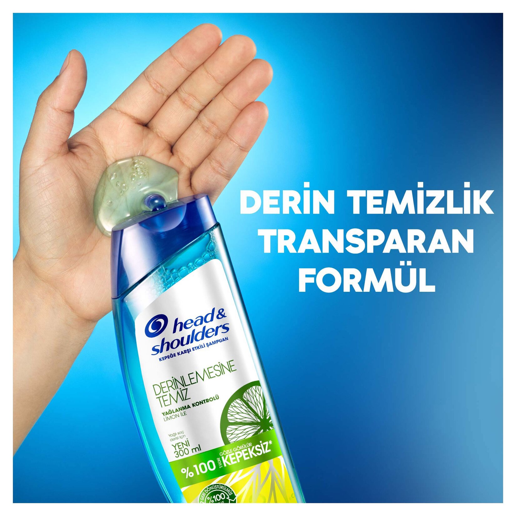 Head & Shoulders Derinlemesine Temiz Şampuan Yağlanma Kontrolü 300 Ml - Görsel 5