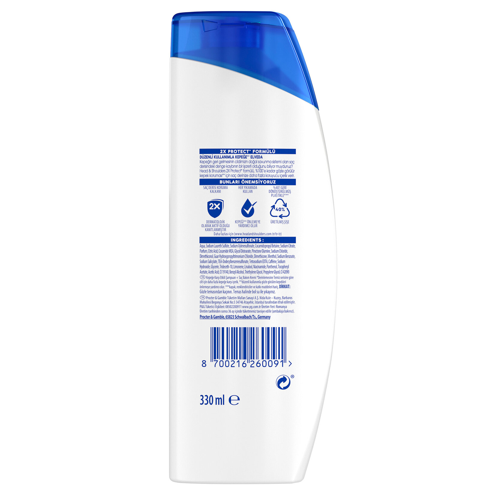 Head & Shoulders Şampuan Erkeklere Özel Saç Dökülme Karşıtı 330 Ml - Görsel 10