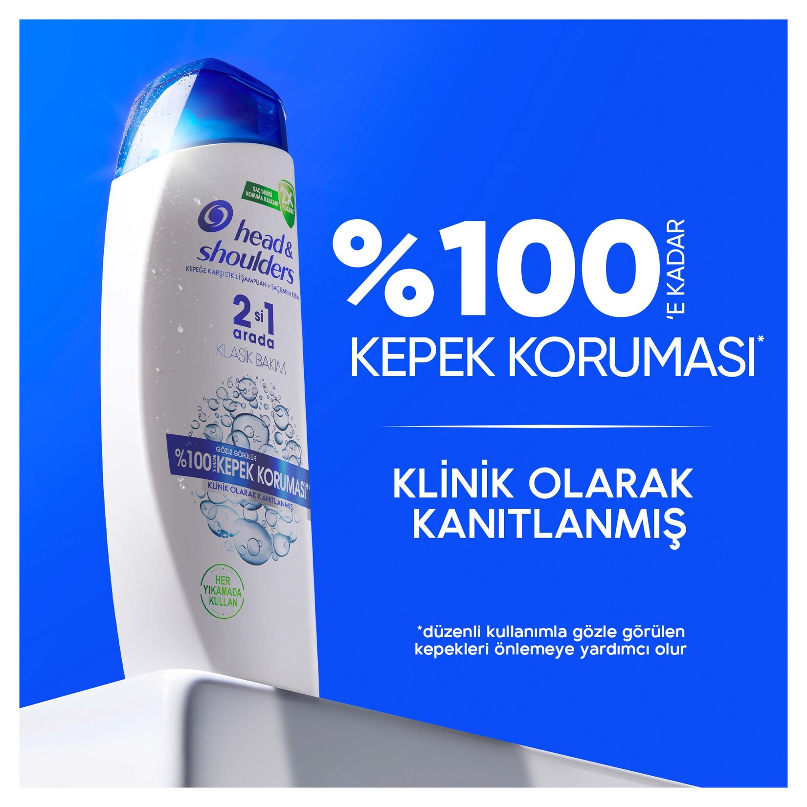Head & Shoulders Şampuan Klasik Bakım 2in1 330 Ml - Görsel 2
