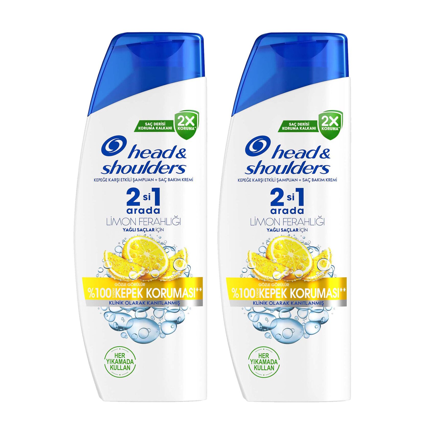 Head & Shoulders Şampuan Limon Ferahlığı 2in1 330 Ml - Görsel 2