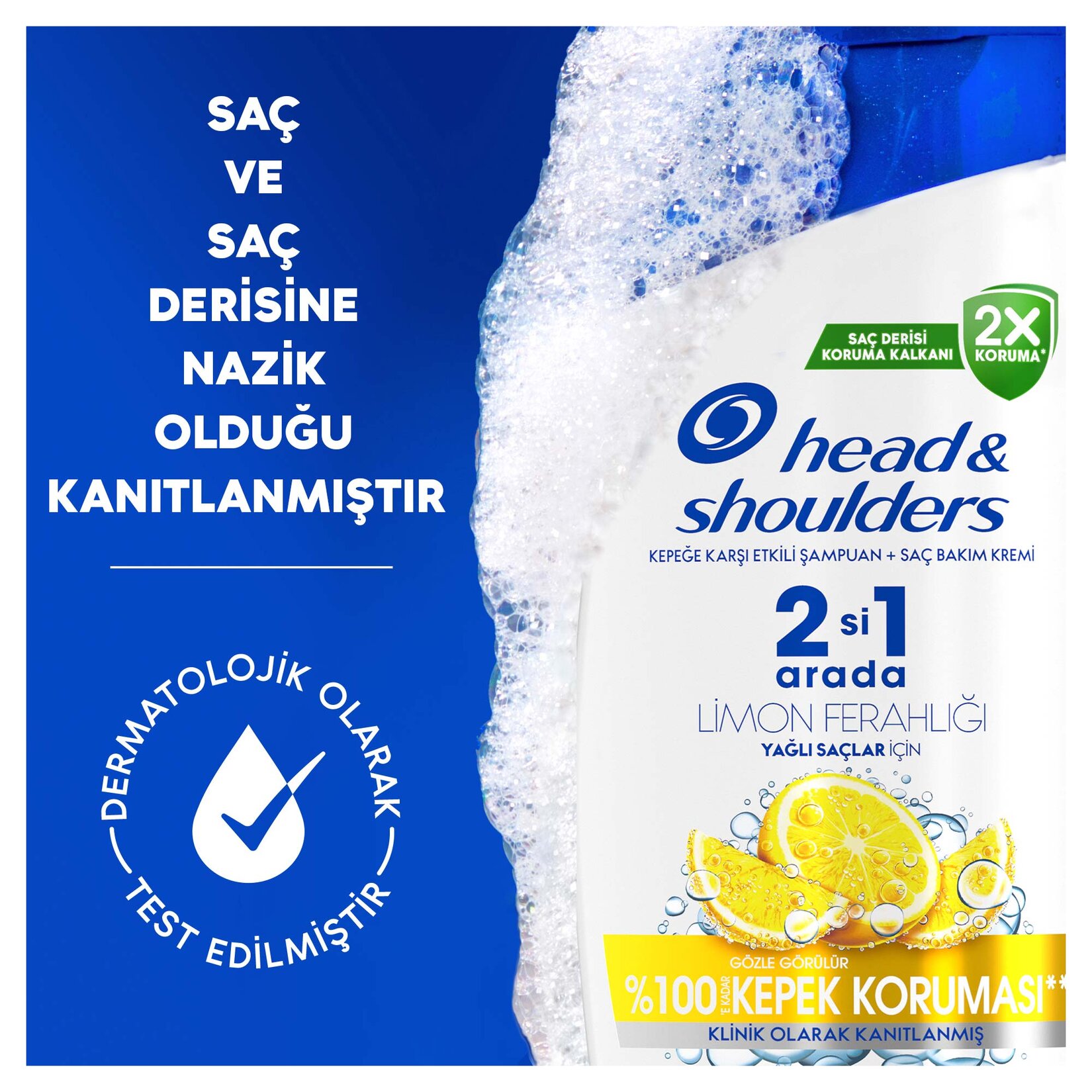 Head & Shoulders Şampuan Limon Ferahlığı 2in1 330 Ml - Görsel 7