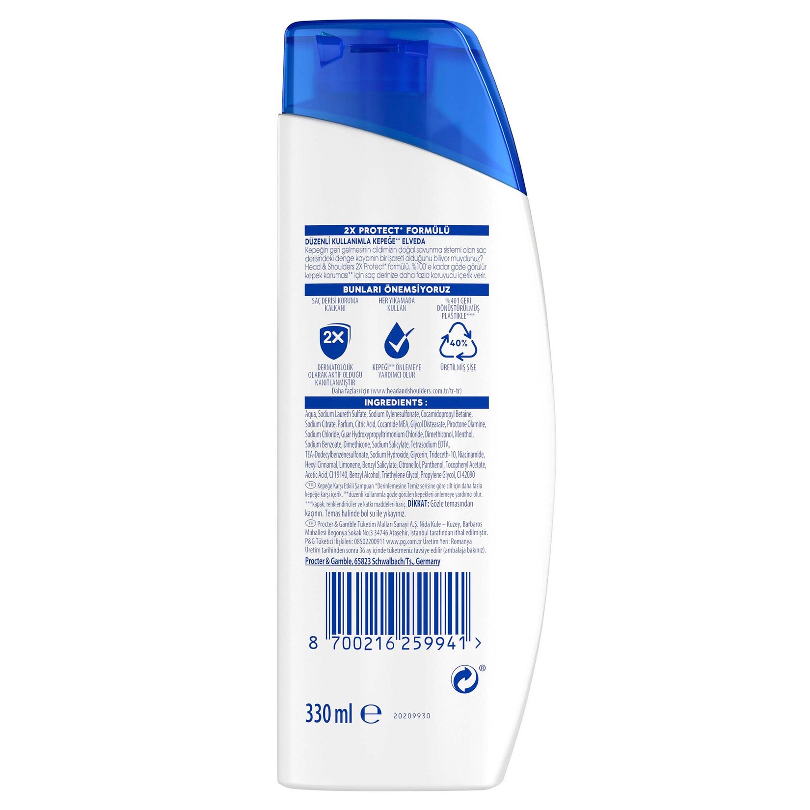 Head & Shoulders Şampuan Limon Ferahlığı 1in1 330 Ml - Görsel 10