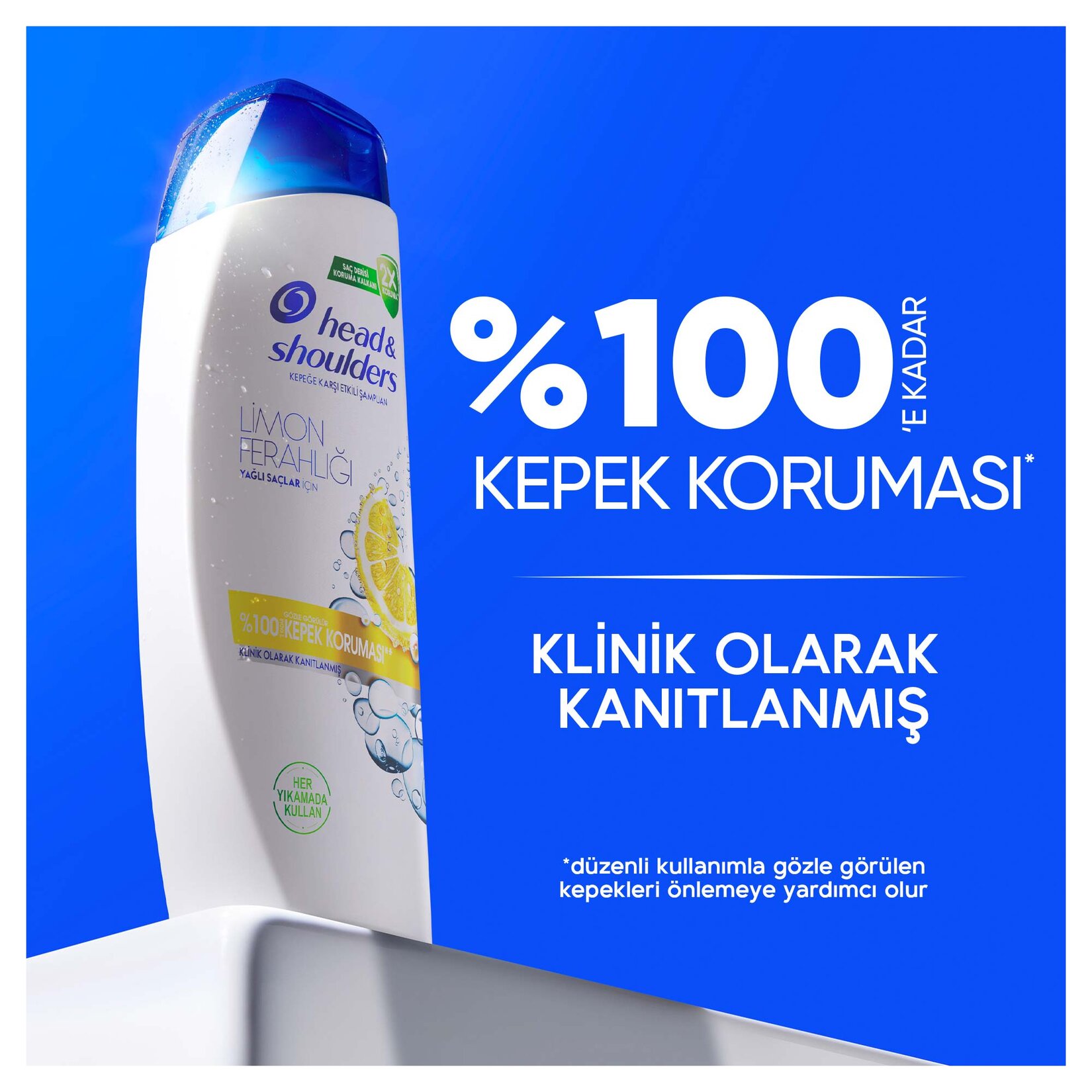 Head & Shoulders Şampuan Limon Ferahlığı 1in1 330 Ml - Görsel 3