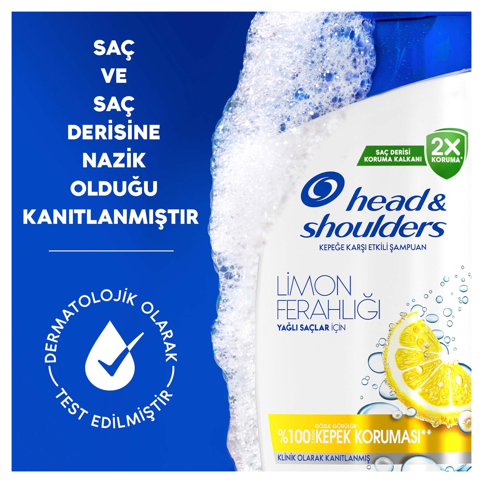 Head & Shoulders Şampuan Limon Ferahlığı 1in1 330 Ml - Görsel 6