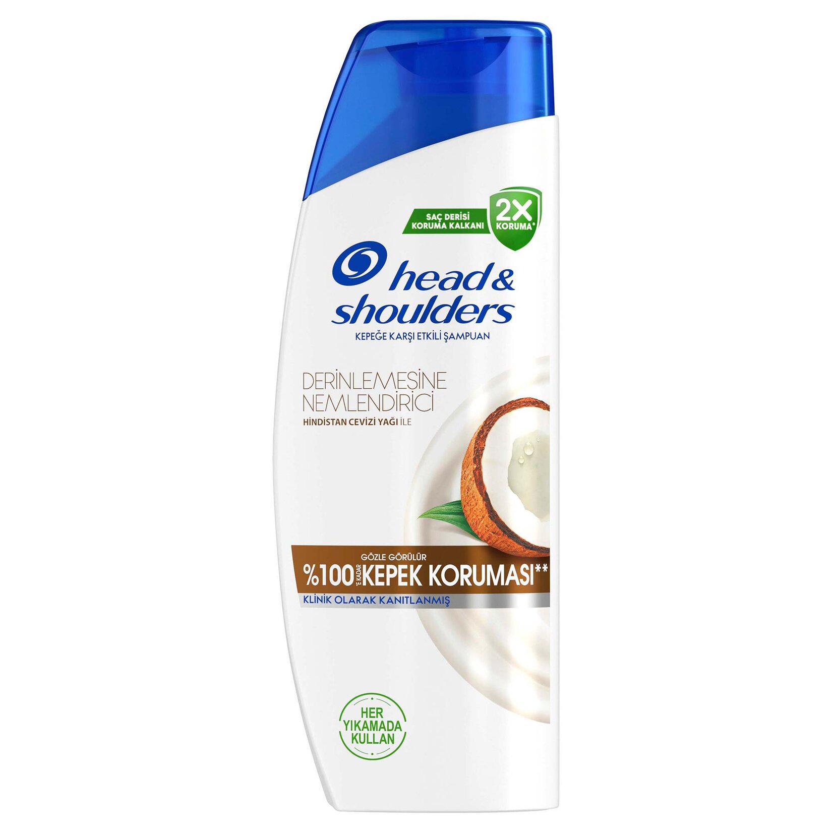 Head & Shoulders Şampuan Derinlemesine Nemlendirici Hindistan Cevizi 1in1 330 Ml - Görsel 1