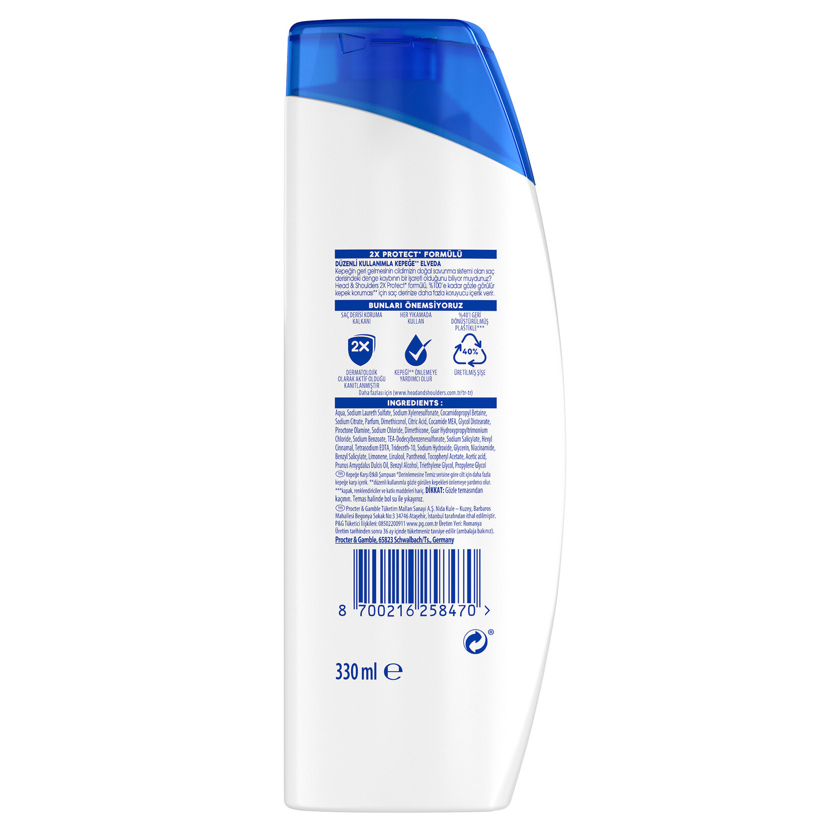 Head & Shoulders Şampuan Nemlendirici Akım 1in1 330 Ml - Görsel 10