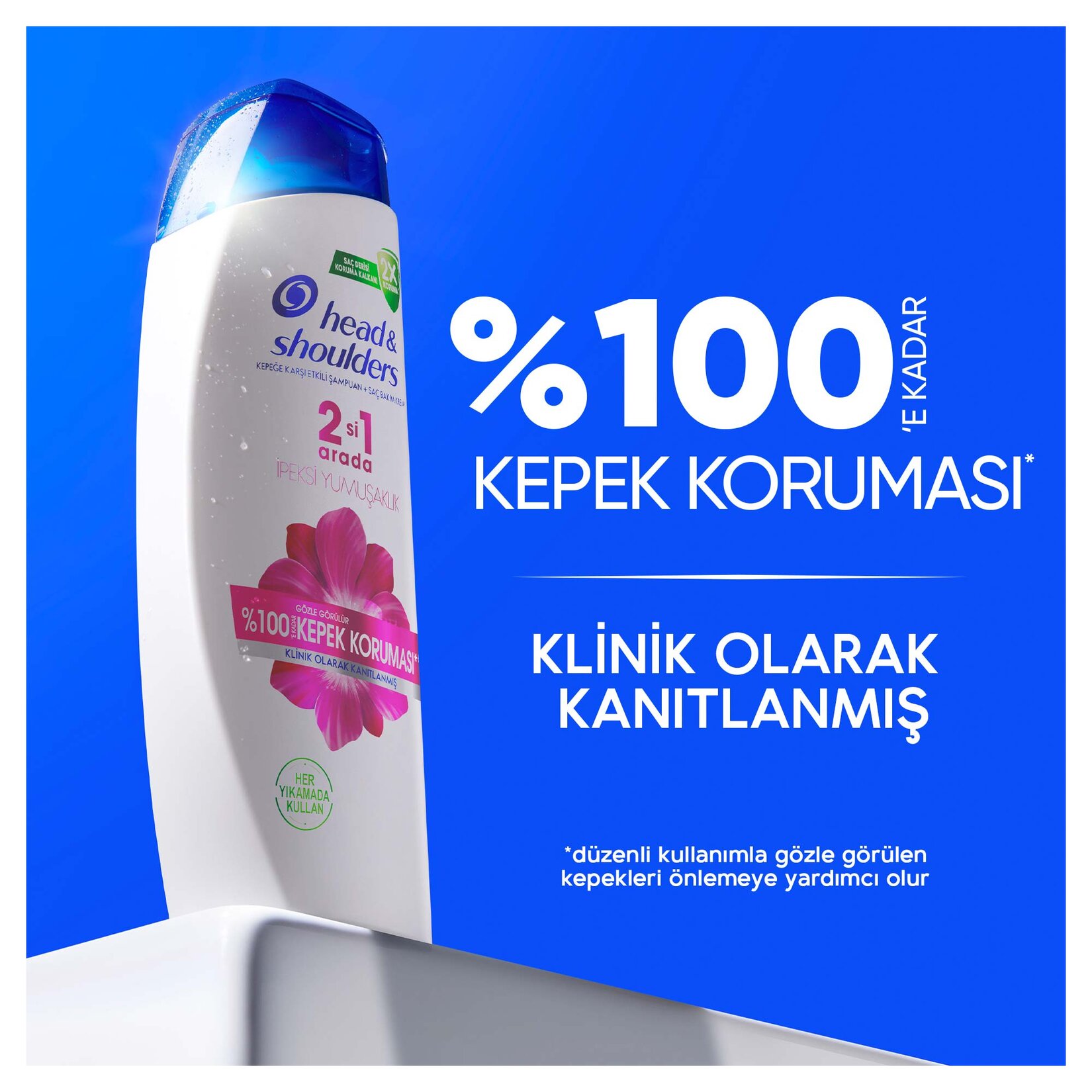 Head & Shoulders Şampuan İpeksi Yumuşaklık 2in1 330 Ml - Görsel 3