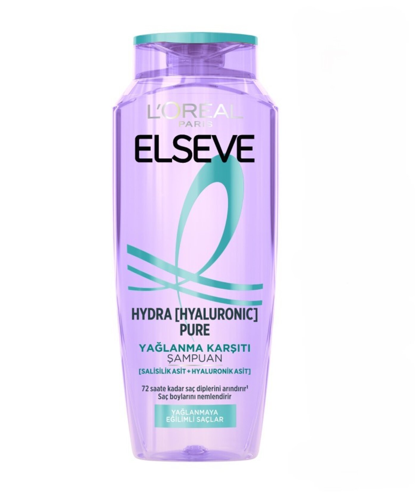 L'Oréal Paris Elseve Hydra [Hyaluronic] Pure Salisilik Asit İçeren Yağlanma Karşıtı Arındırıcı Şampuan 300 Ml - Görsel 1
