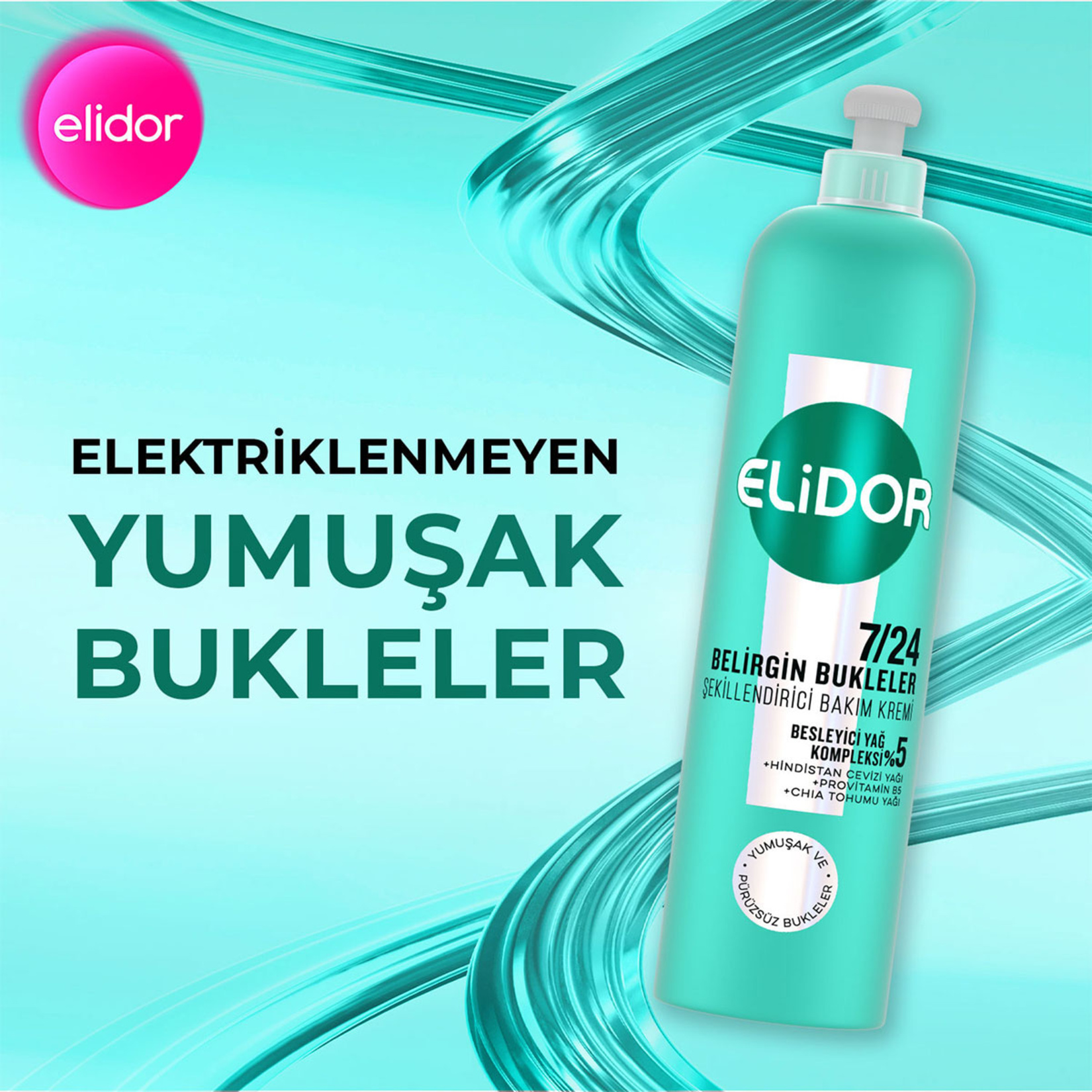 Elidor 7/24 Belirgin Bukleler Dolgulu Kıvırcık Saçlar 240 Ml - Görsel 2