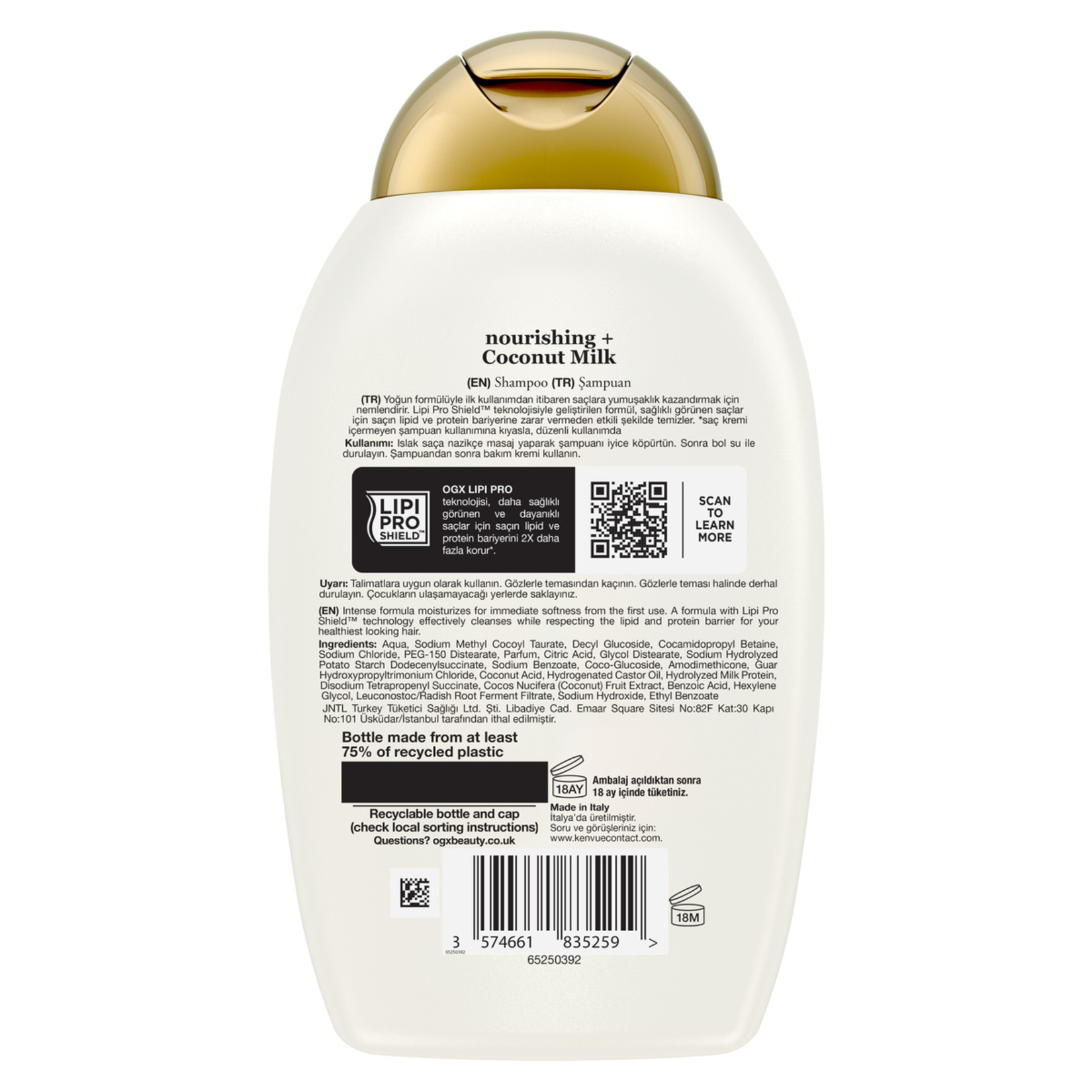 Ogx Coconut Milk Besleyici Şampuan 385 Ml - Görsel 2