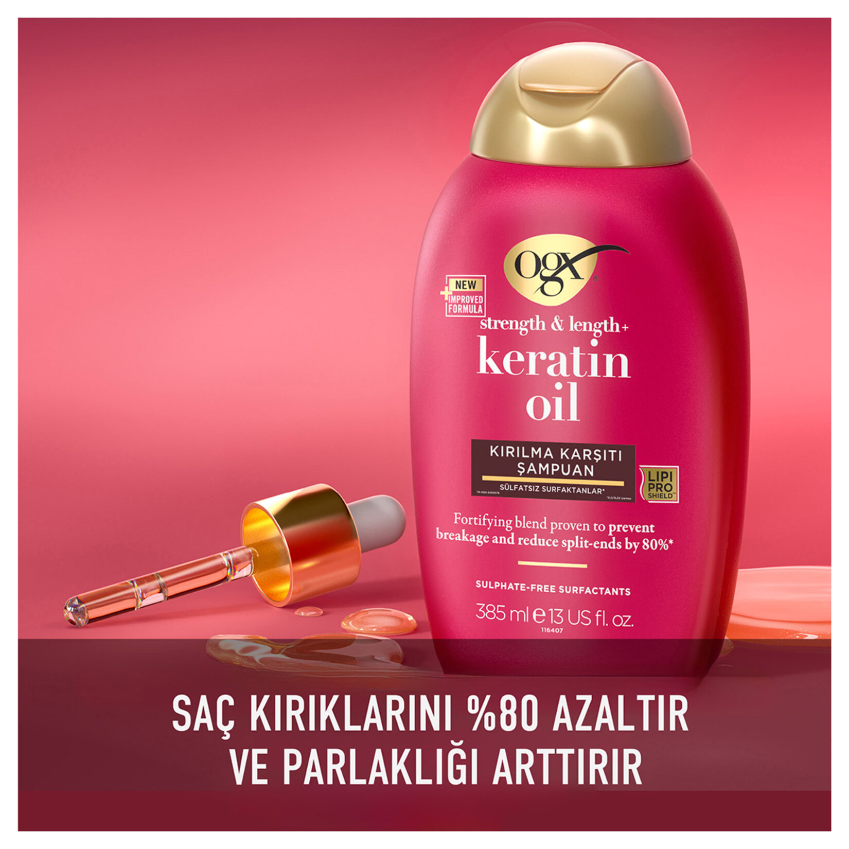 Ogx Keratın Oıl Kırılma Karşıtı Şampuan 385 Ml - Görsel 3