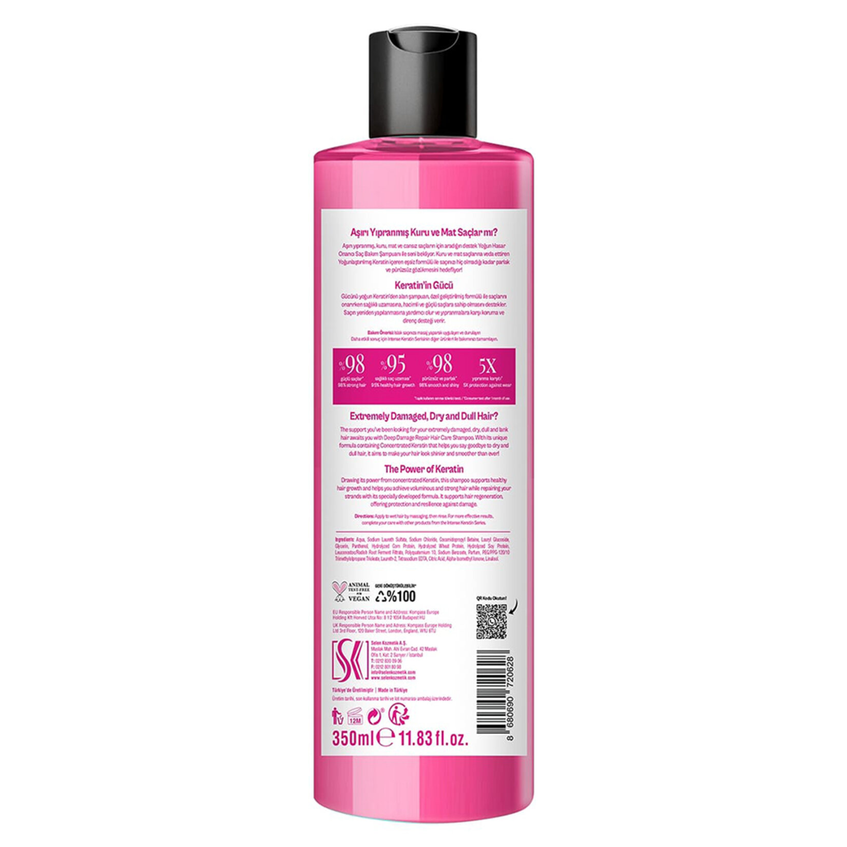 Urban Care Intense & Keratin Şampuan 350 Ml - Görsel 2